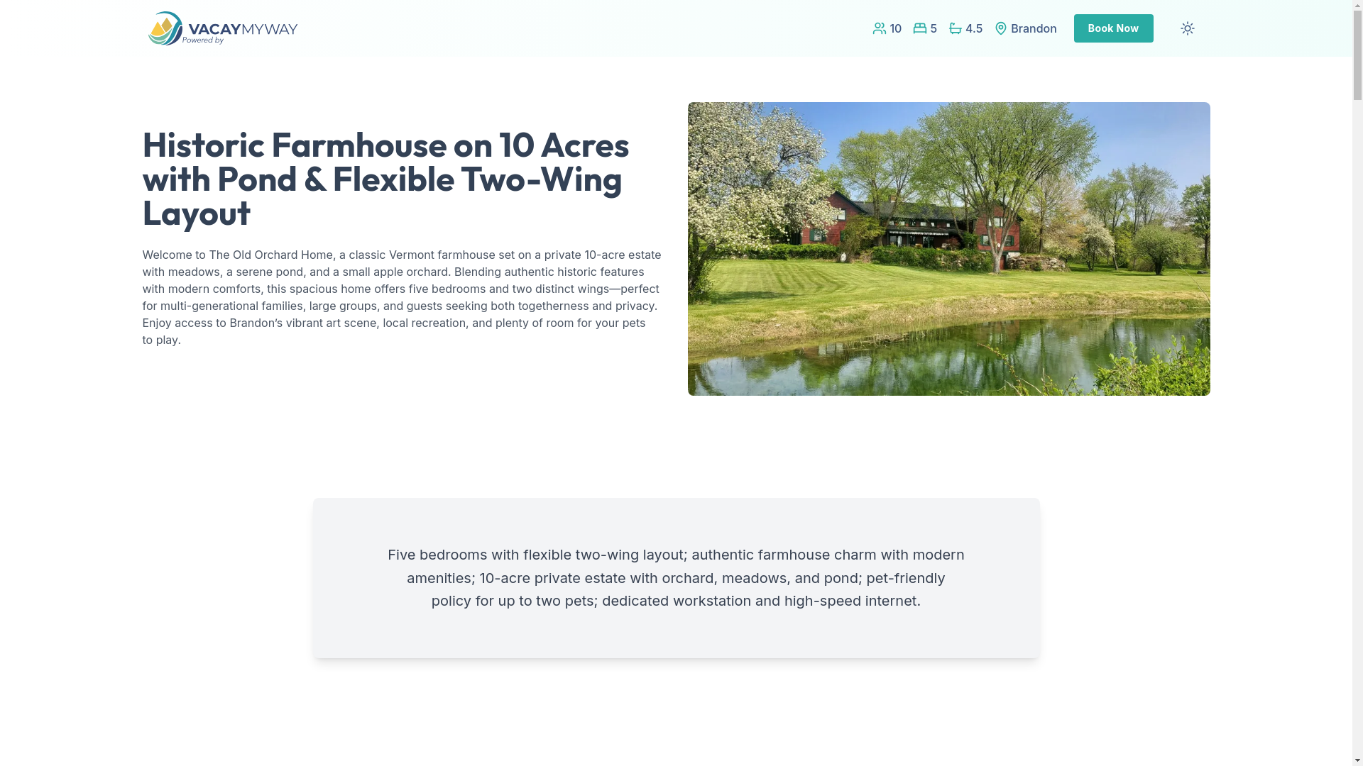 website screenshot of https://brandonorchard.house/