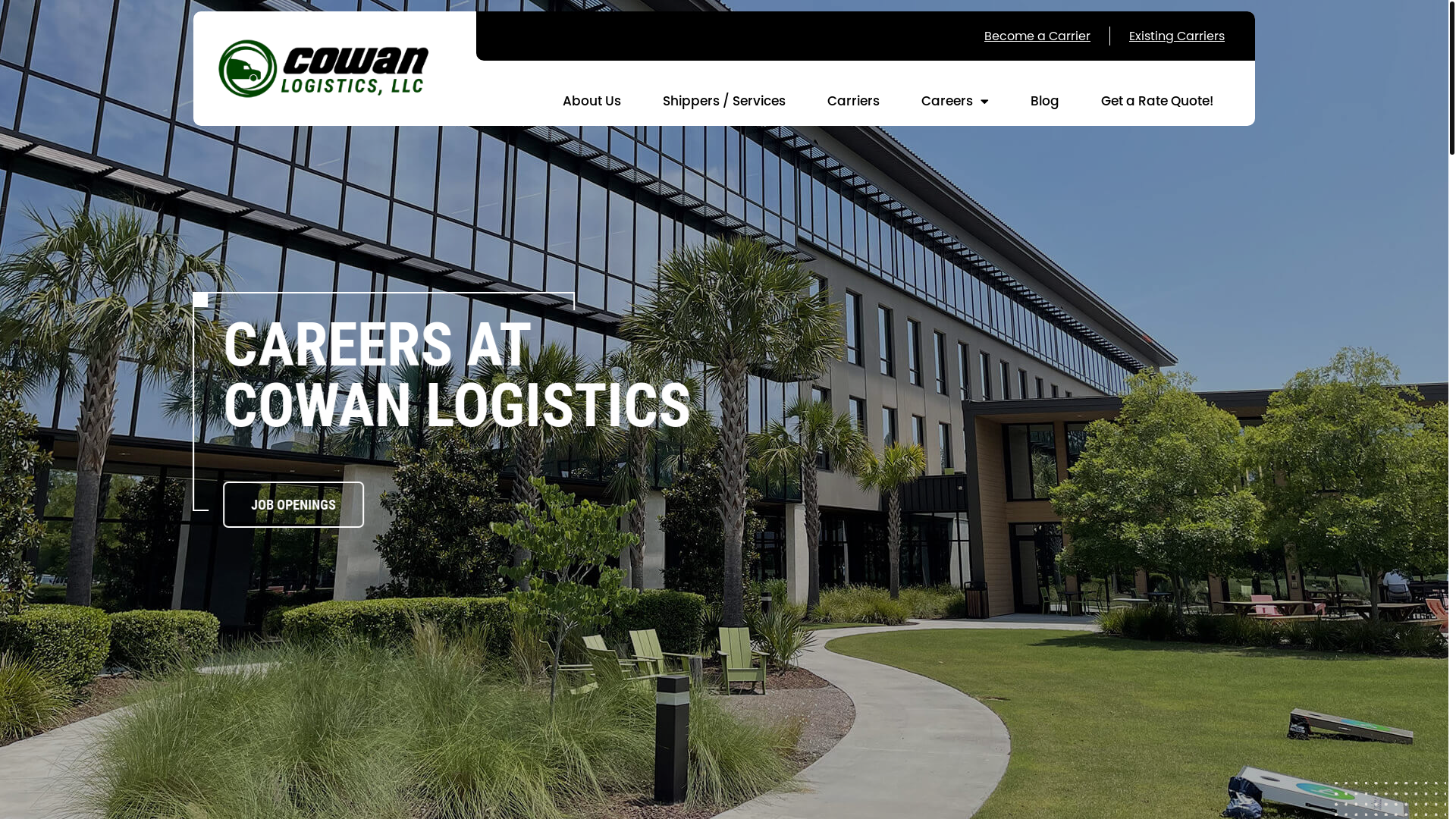 website screenshot of https://cowandraytransport.com/