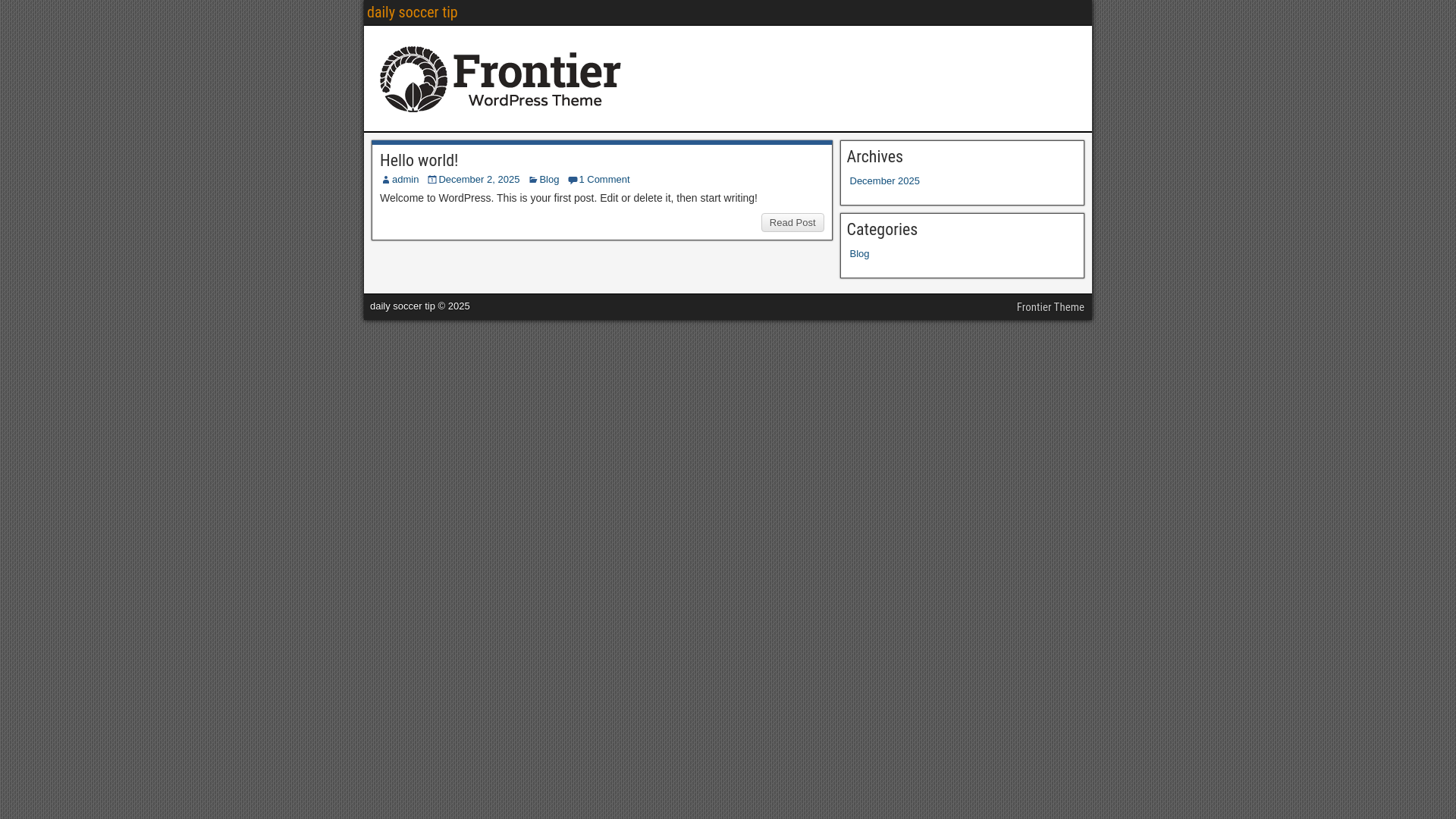 website screenshot of https://dailysoccertip.com/