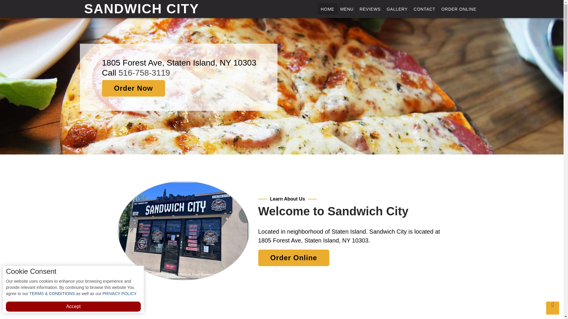website screenshot of https://sandwichcitynyc.com/