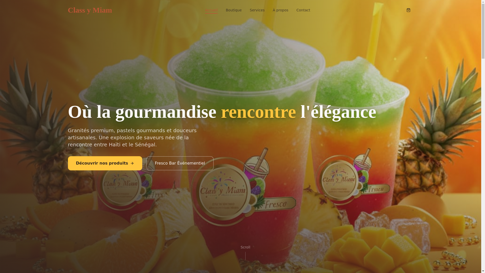 website screenshot of https://classymiam.com/