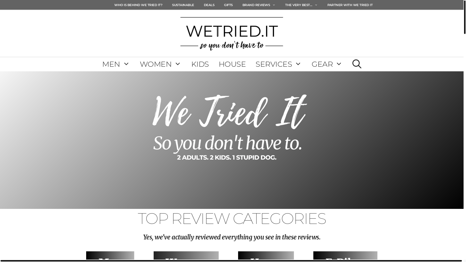 website screenshot of https://wetried.it/