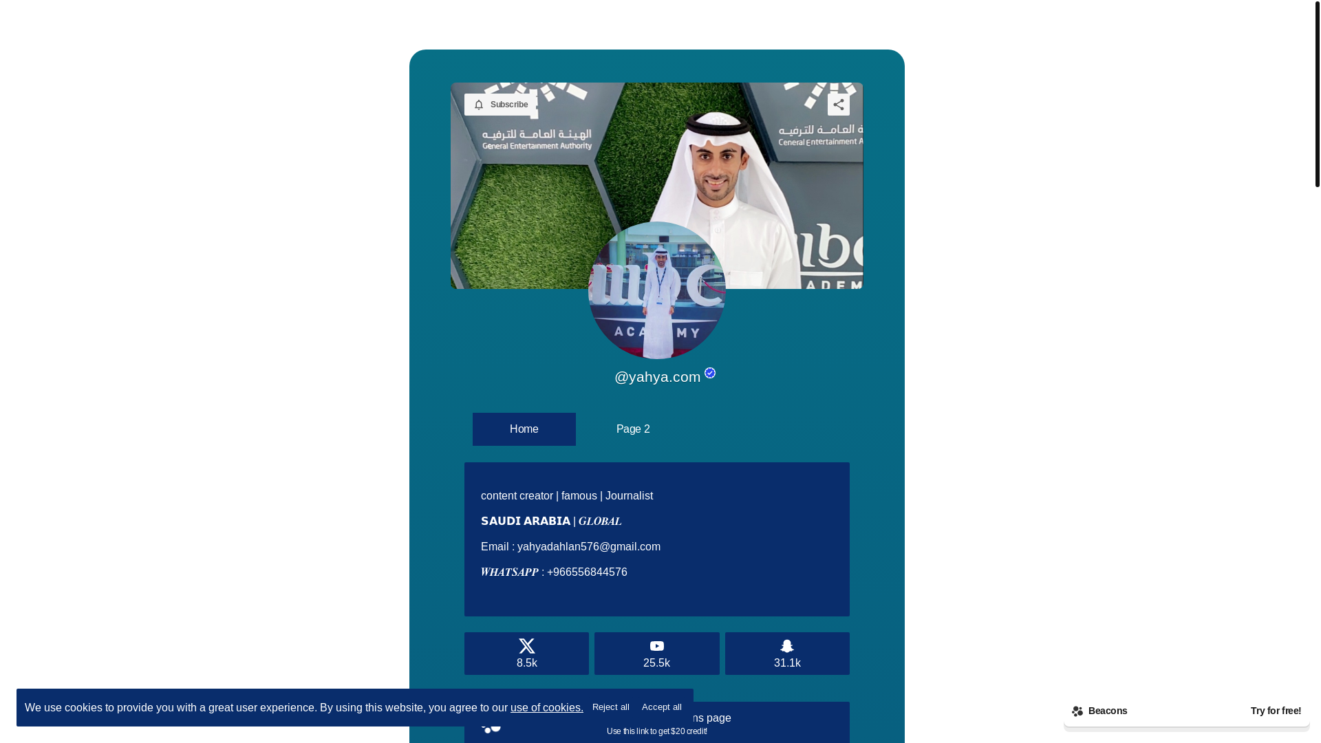 website screenshot of https://iyahyad.com/