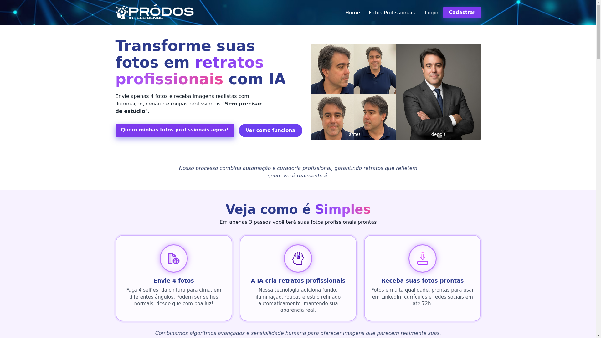 website screenshot of https://studioiafoto.com.br/