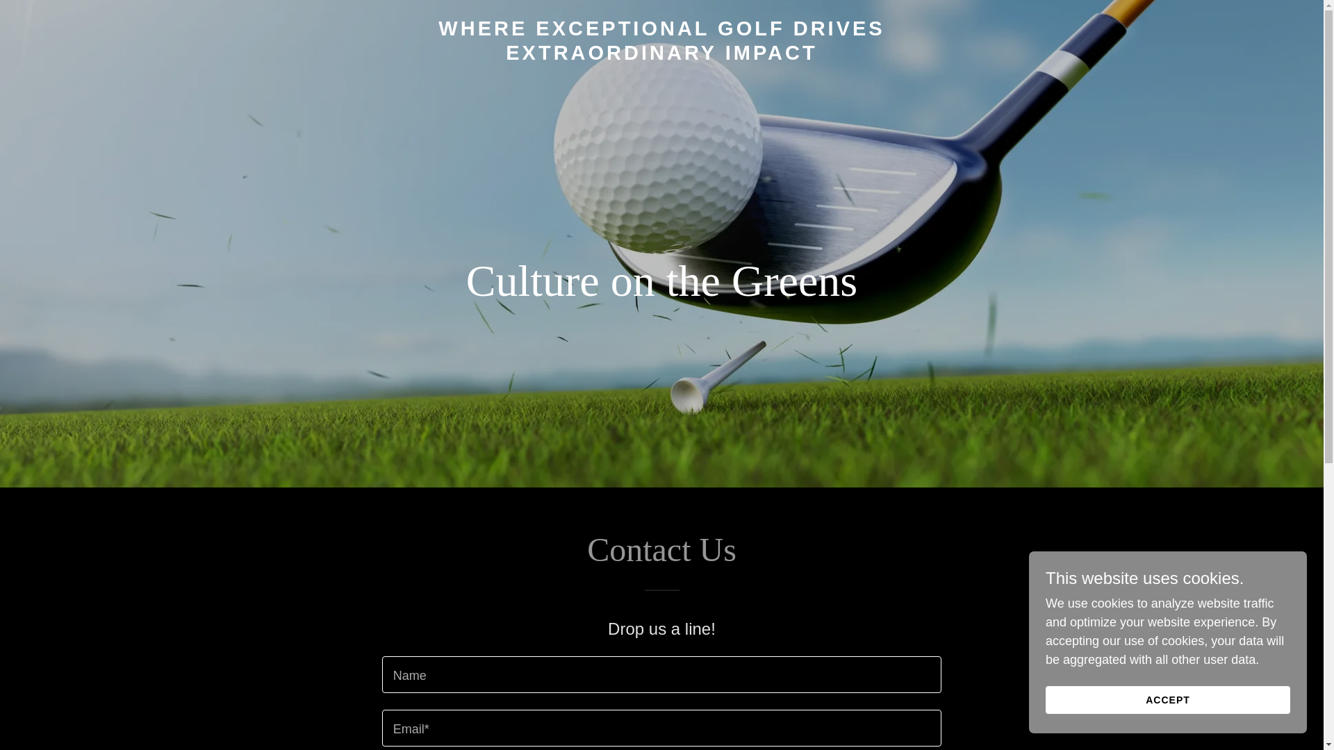 website screenshot of https://cultureonthegreens.com/