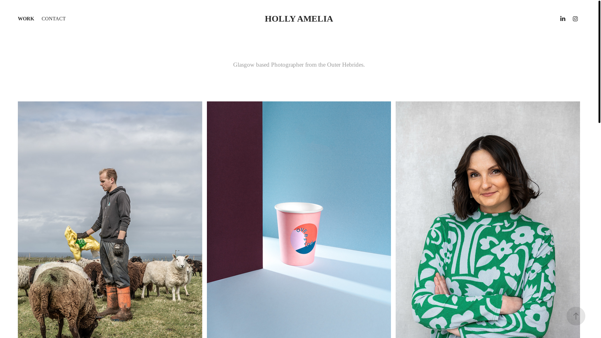 website screenshot of https://hollyameliaphotography.com/