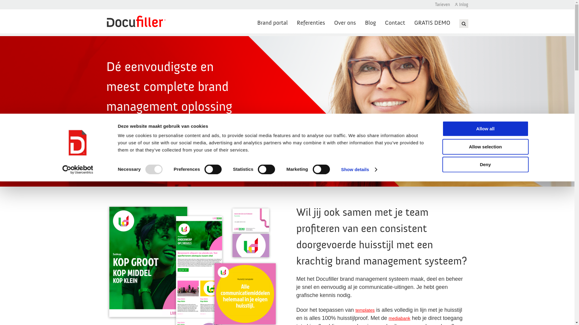 website screenshot of https://mediafiller.nl/