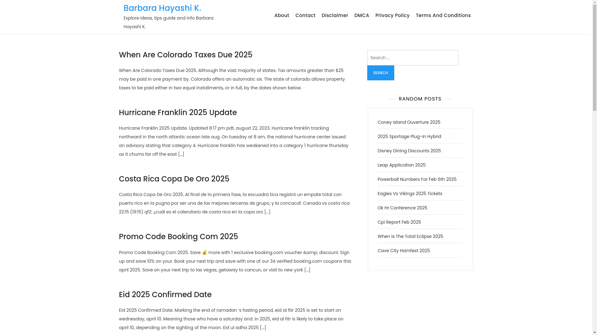 website screenshot of https://barbarahayashik.pages.dev/