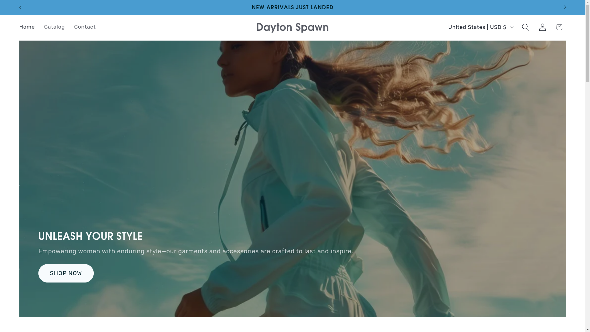 website screenshot of https://daytonspawn.com/