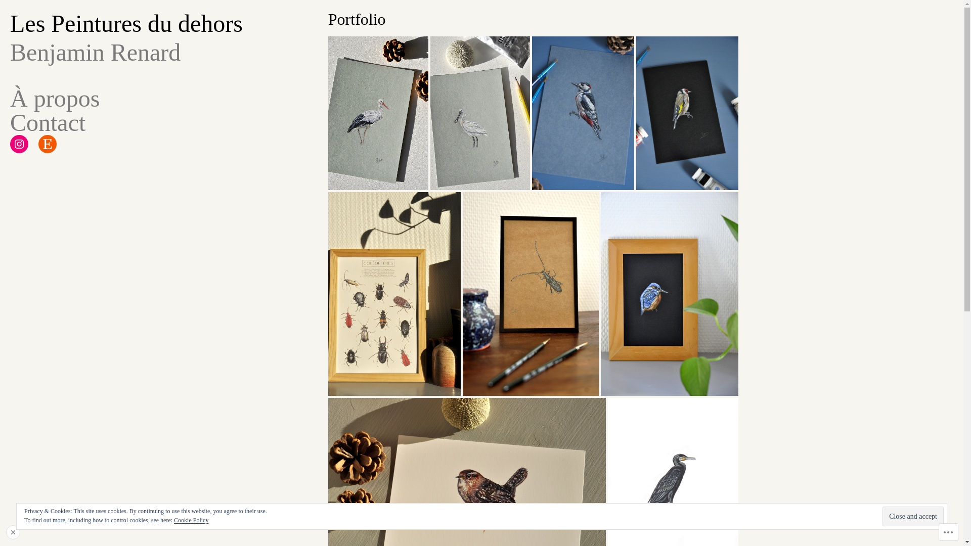 website screenshot of https://lespeinturesdudehors.fr/