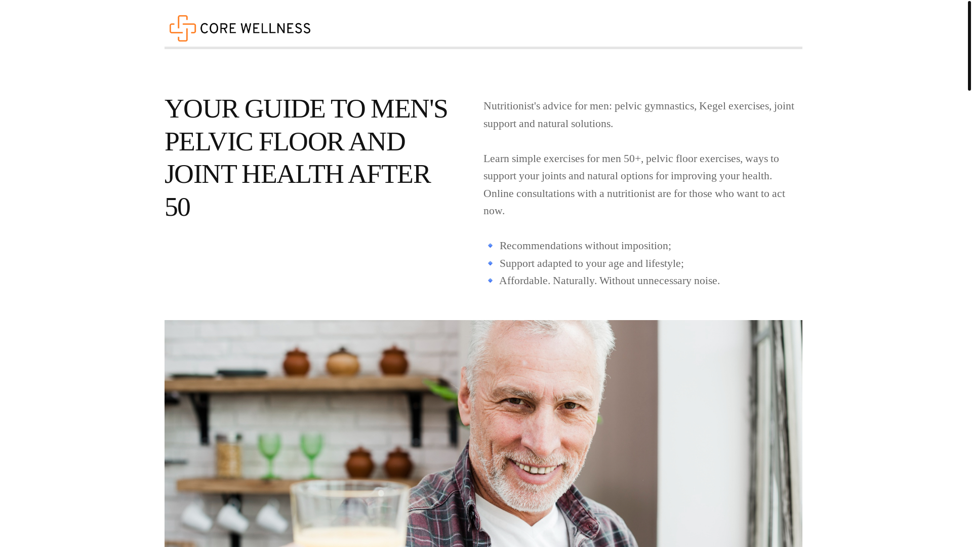 website screenshot of https://corewellnesscare.info/