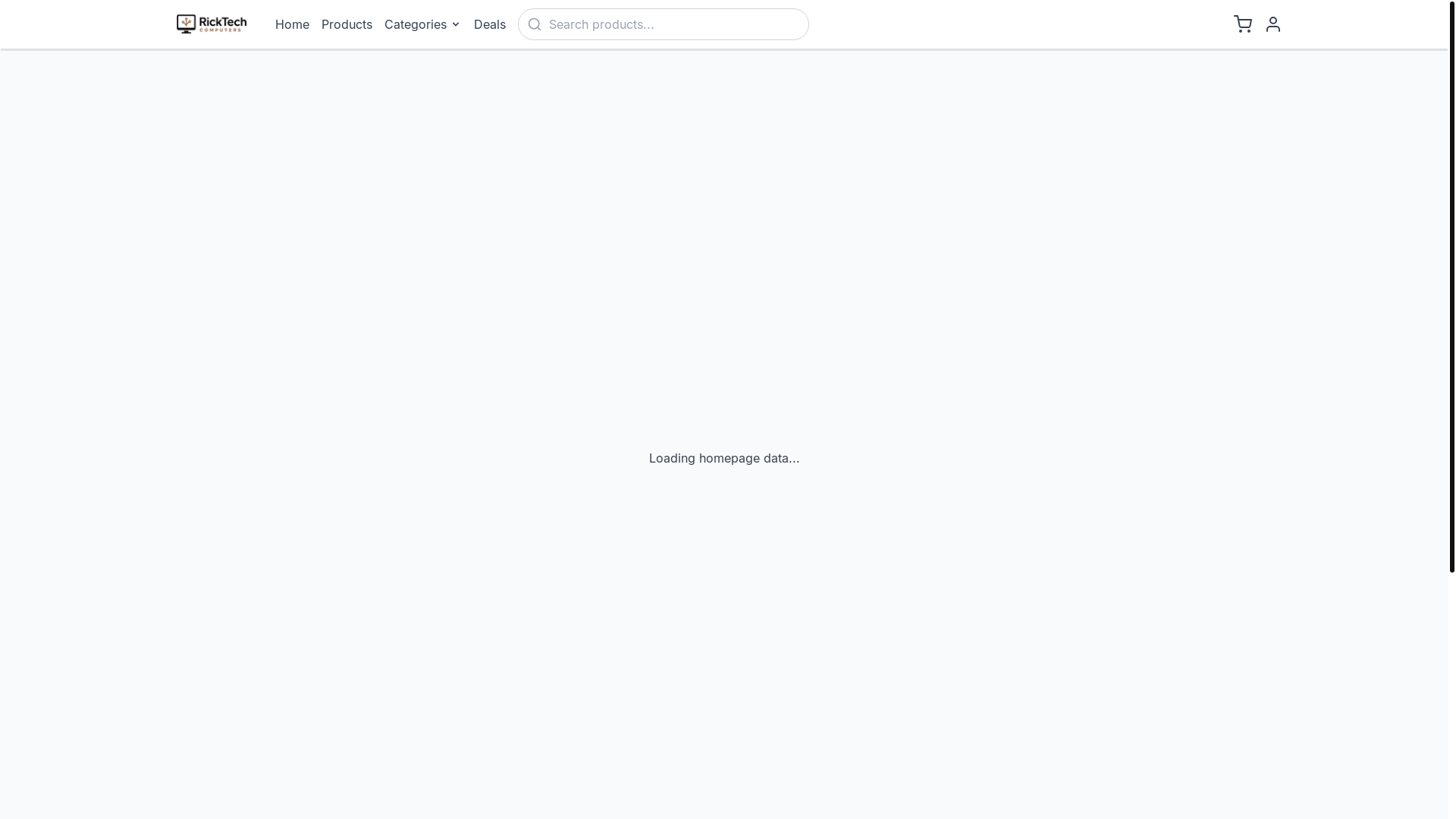 website screenshot of https://ricktechcomputers.com/
