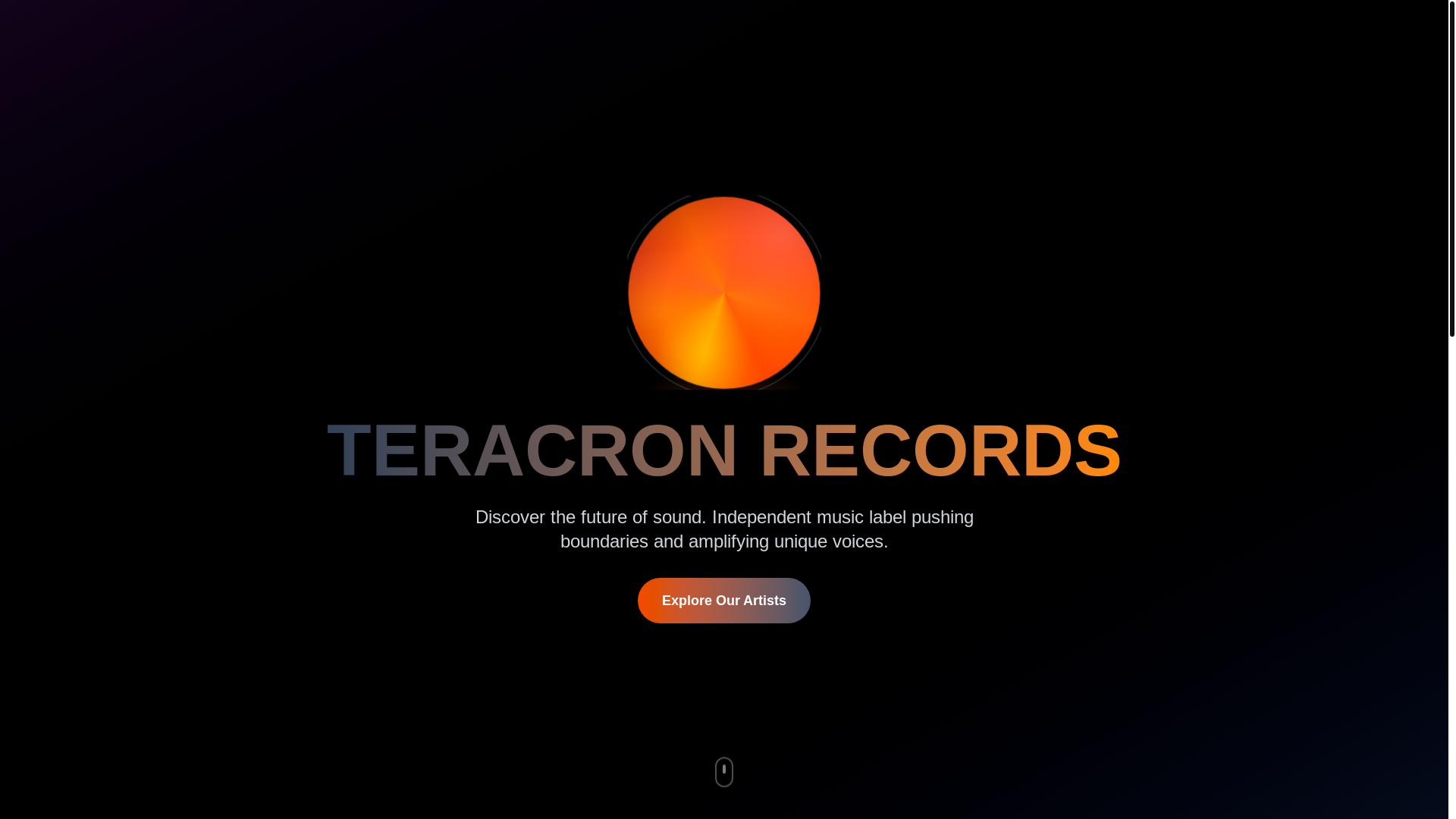 website screenshot of https://teracron.site/