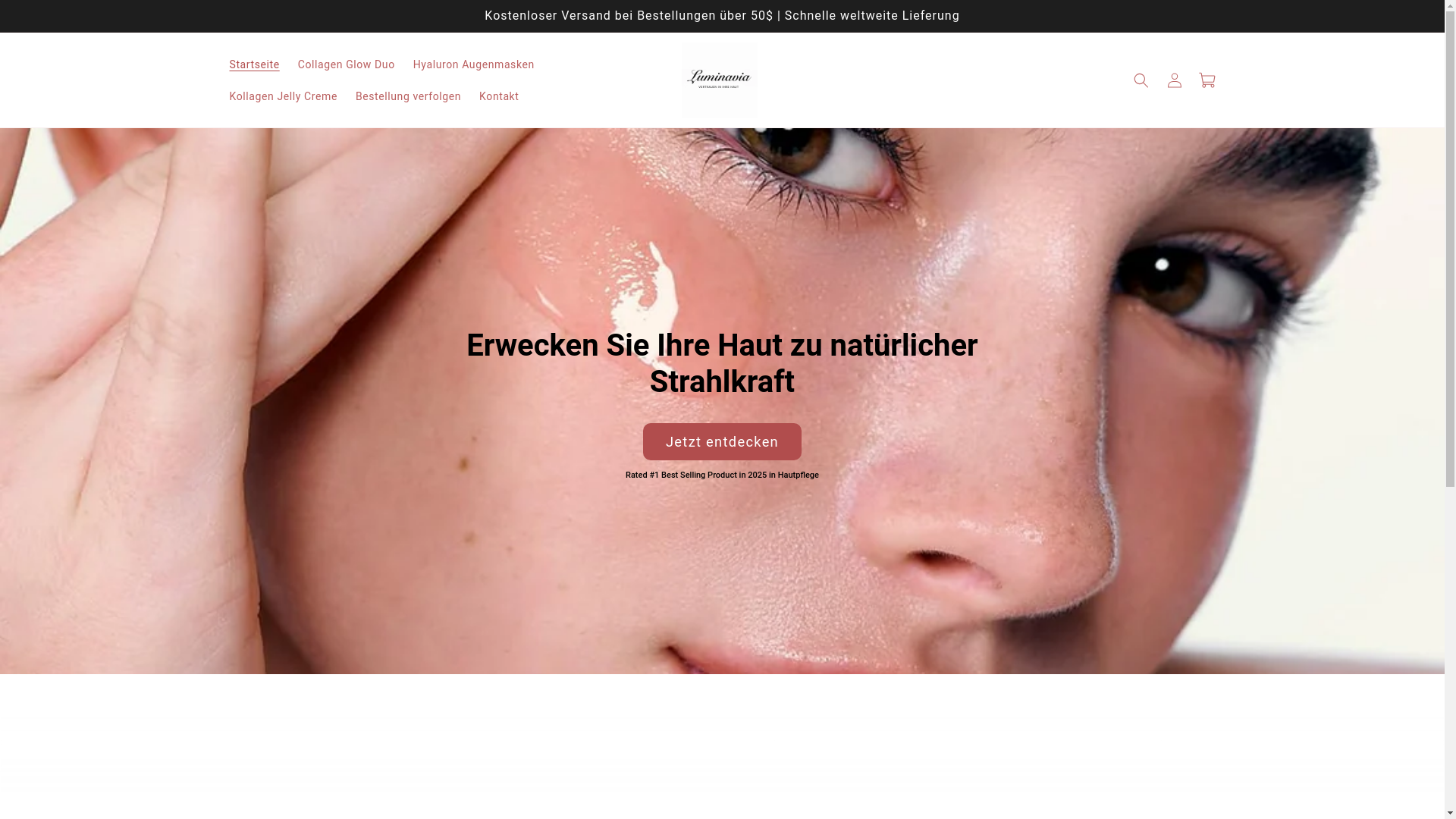 website screenshot of https://luminavia.store/