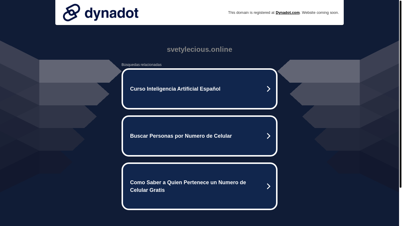 website screenshot of https://svetylecious.online/