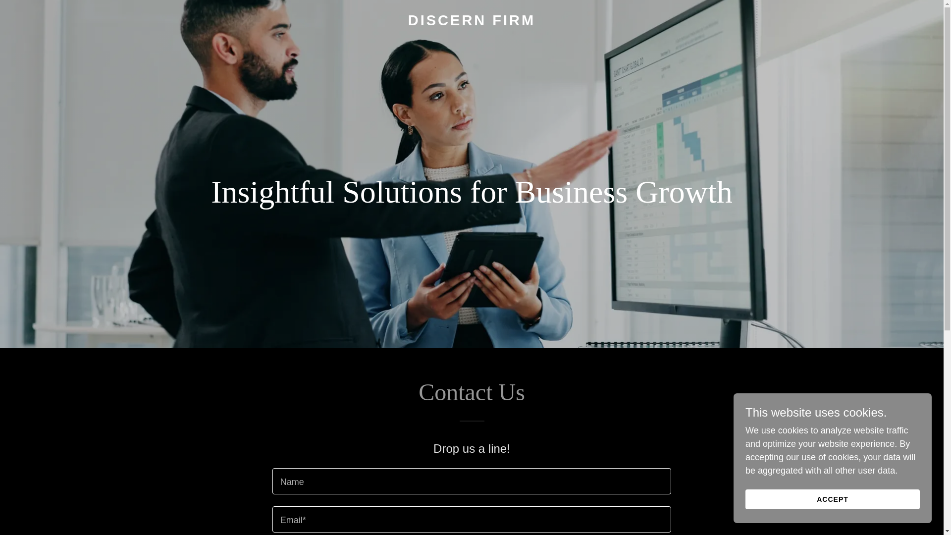 website screenshot of https://discernfirm.com/