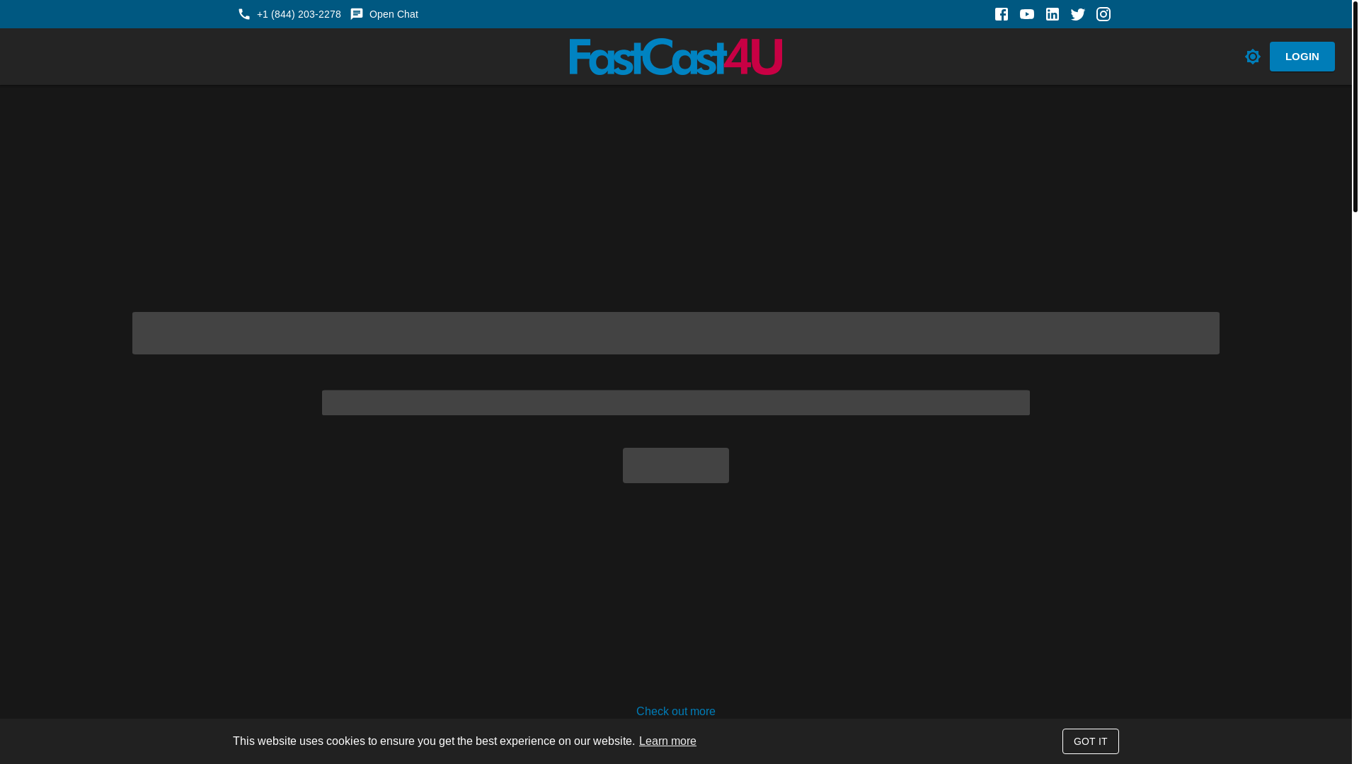 website screenshot of https://fastcast4u.com/