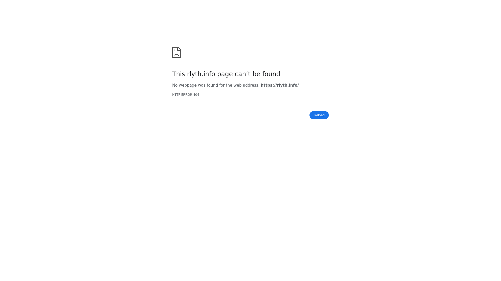 website screenshot of https://rlyth.info/