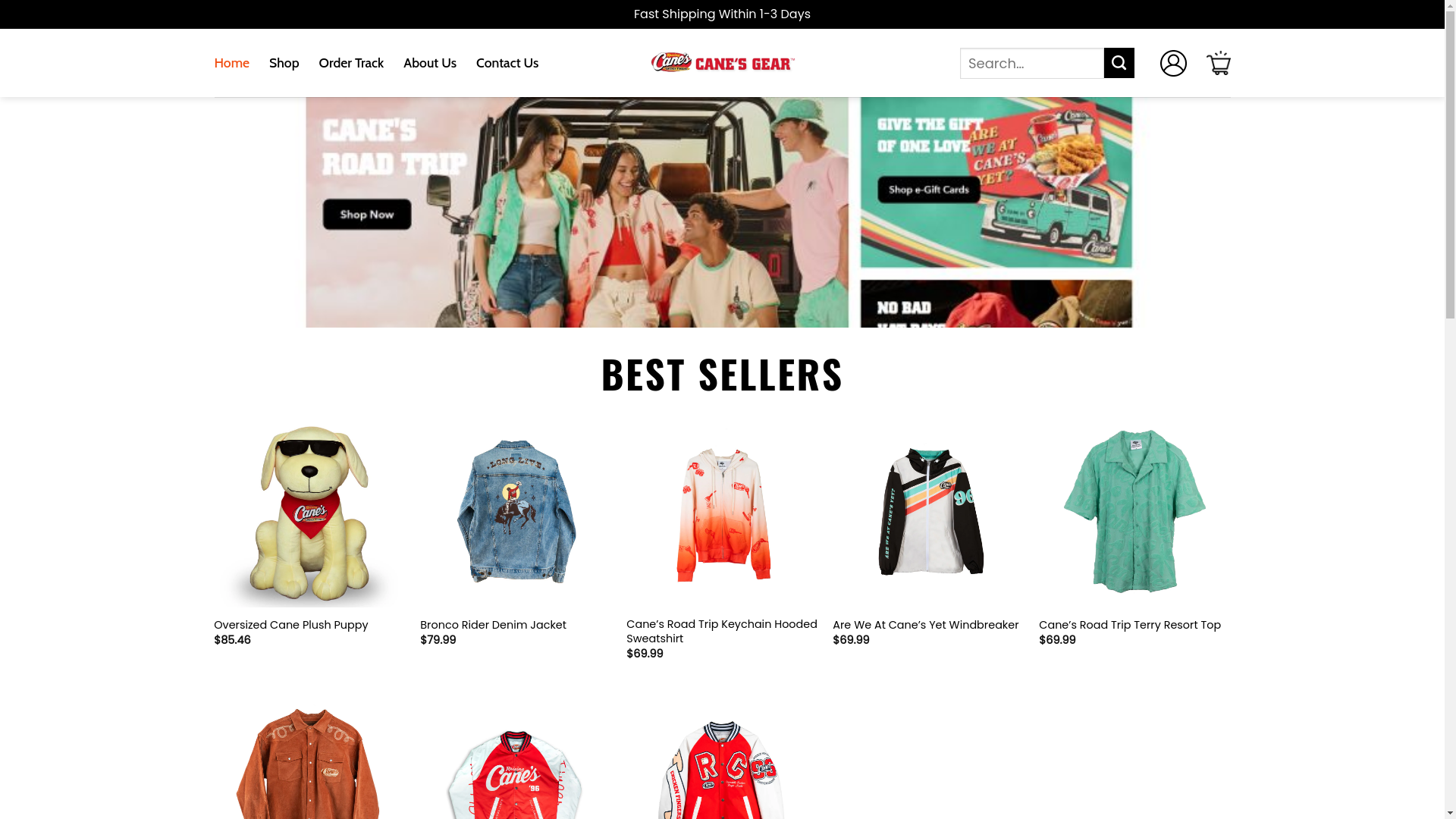 website screenshot of https://holaraisingcanesgear.shop/