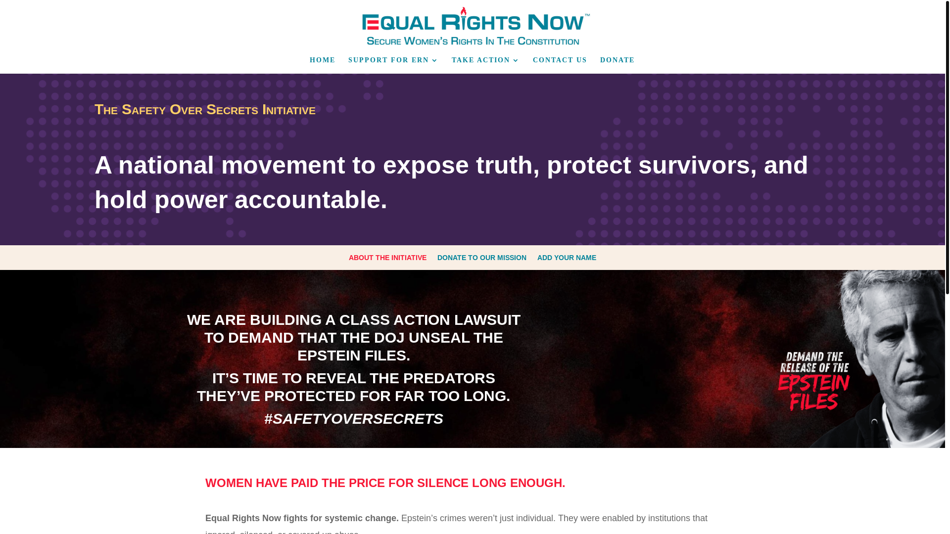 website screenshot of https://safetyoversecrets.org/