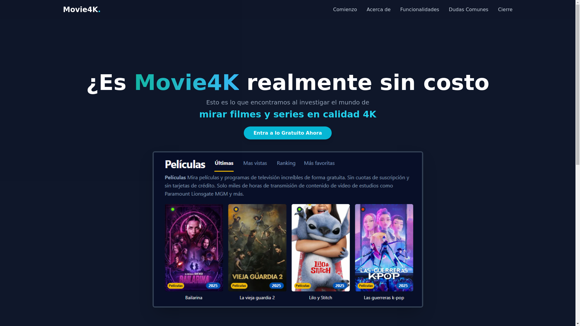 website screenshot of https://movie4k-oxf6.pages.dev/