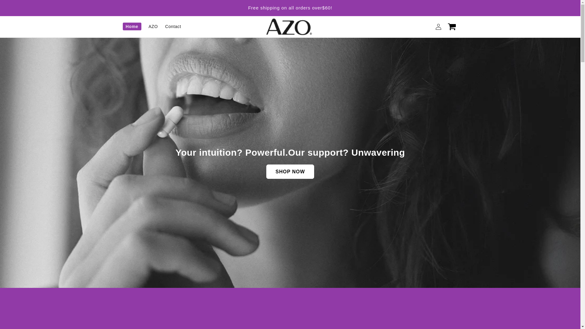 website screenshot of https://azoproducts-us.shop/