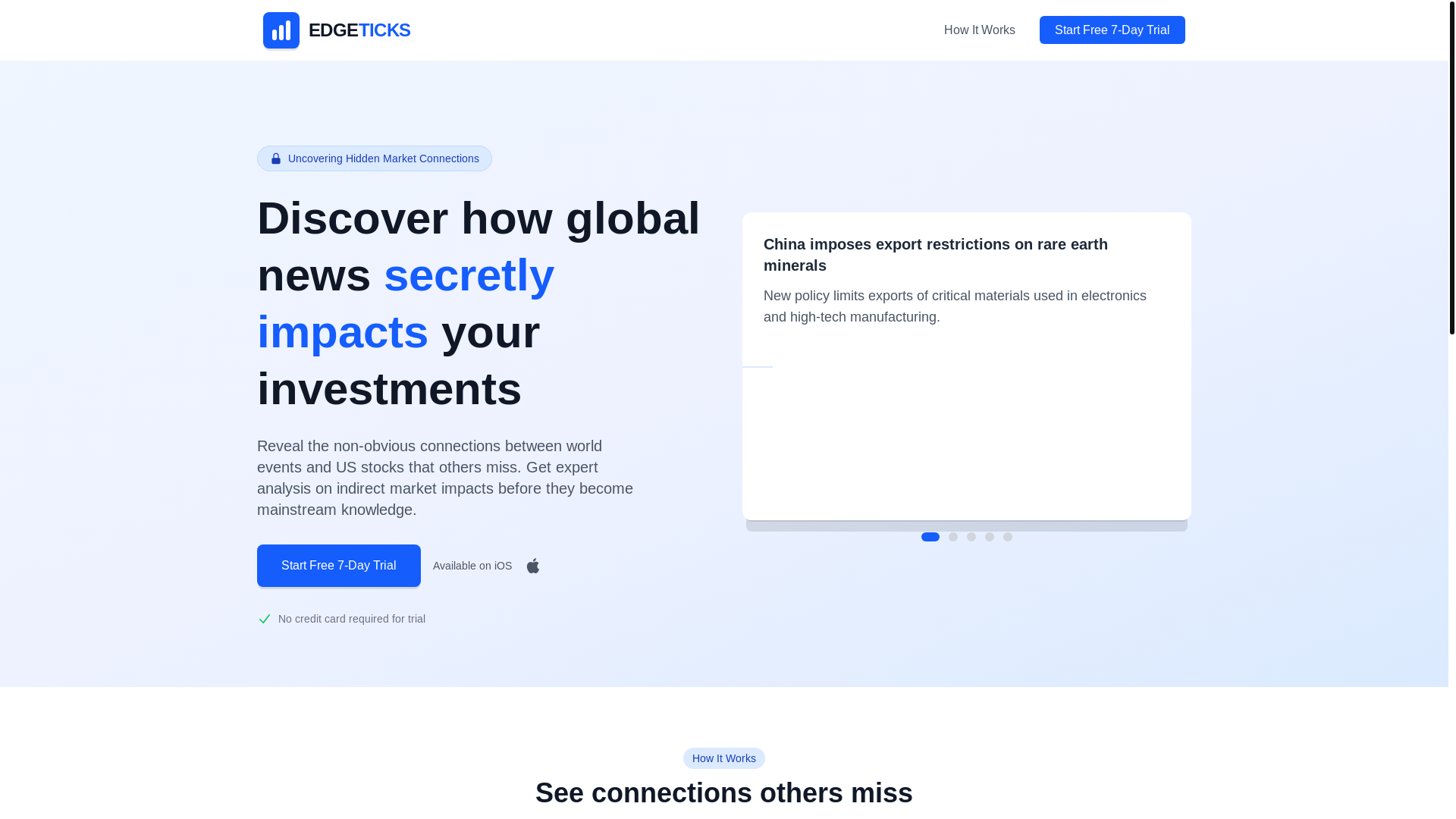 website screenshot of https://edgeticks.com/
