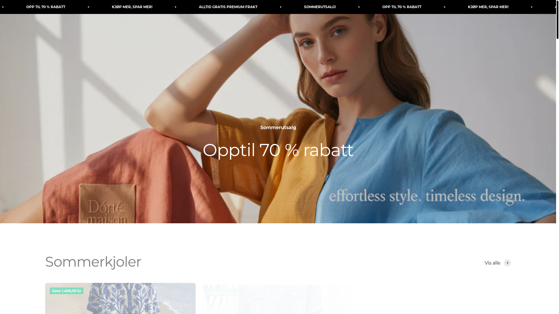 website screenshot of https://freya-nord.com/