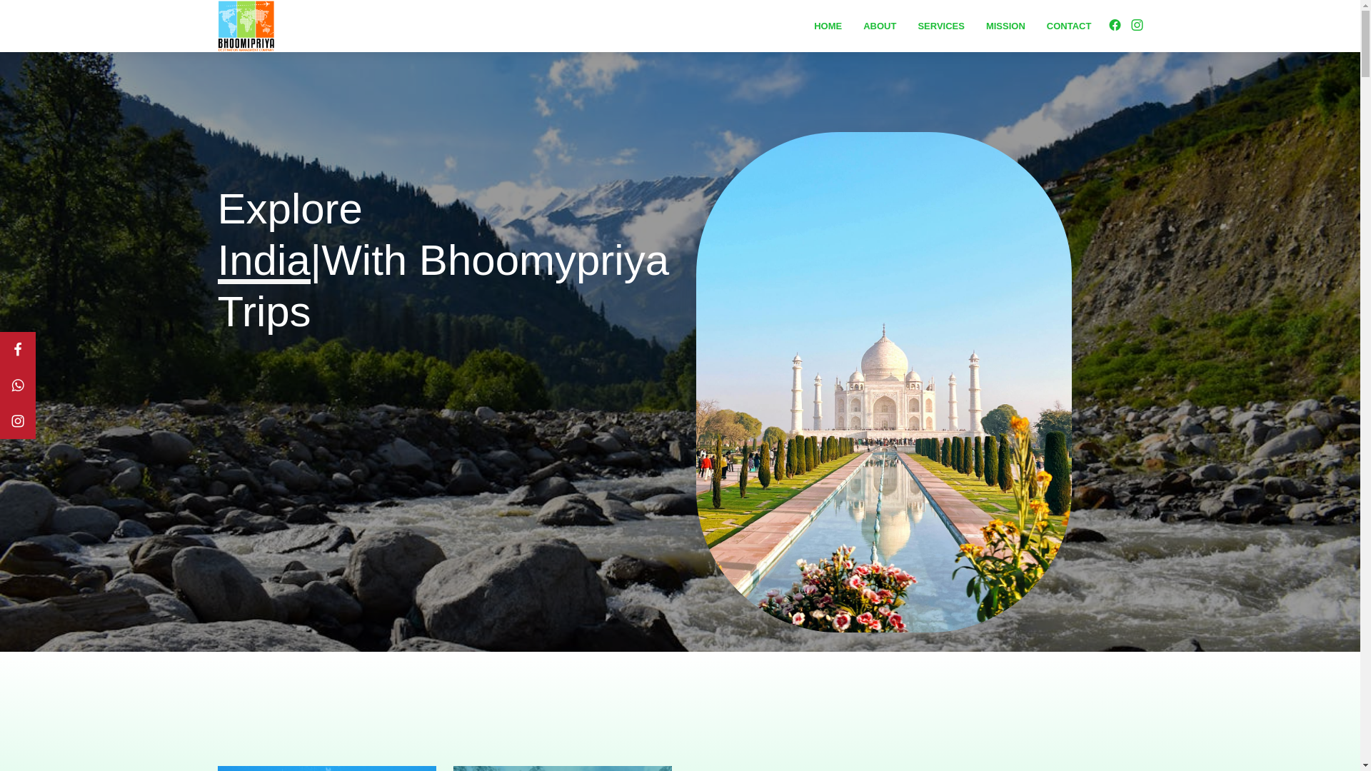 website screenshot of https://bhoomypriyatrips.pages.dev/