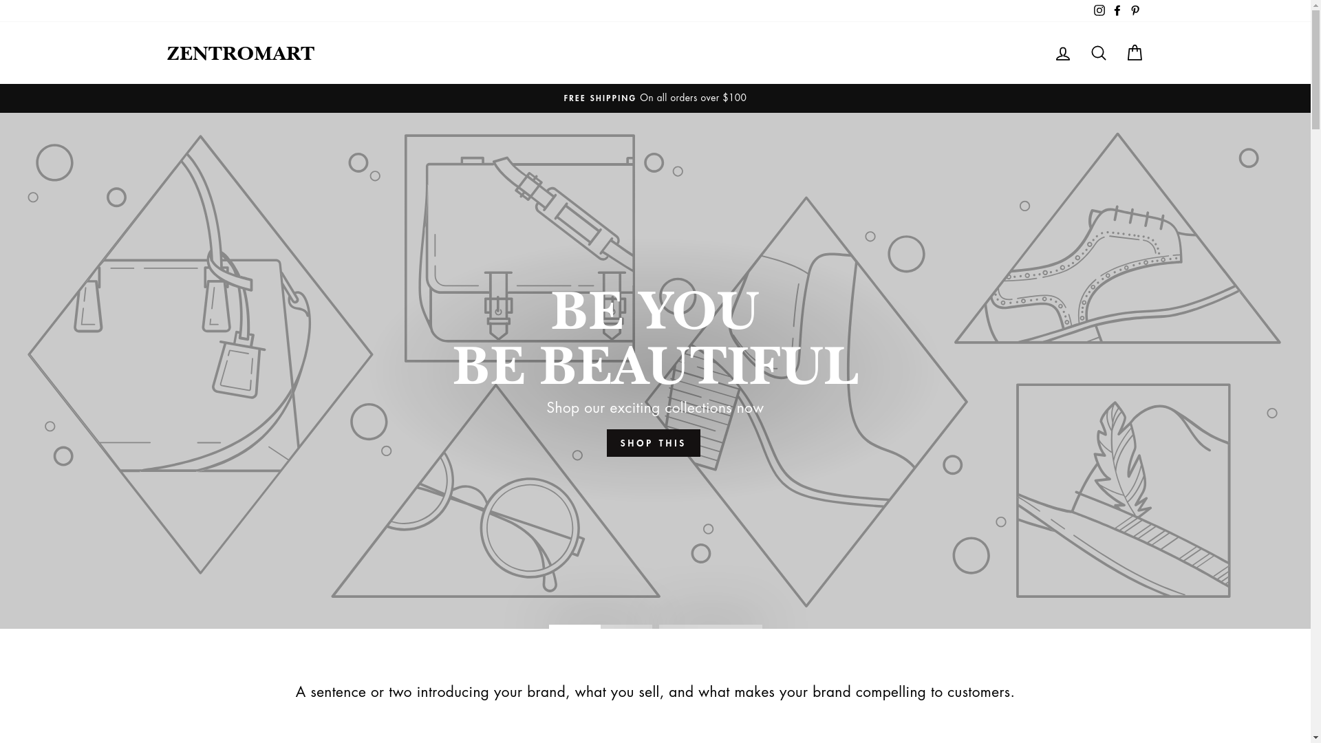 website screenshot of https://thezentromart.com/
