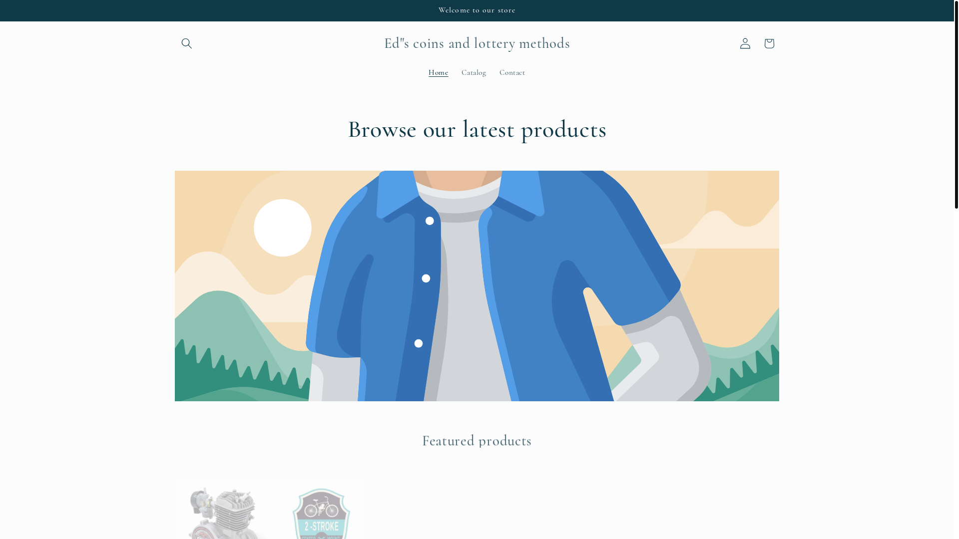 website screenshot of https://edscoinsandlotterymethods.com/