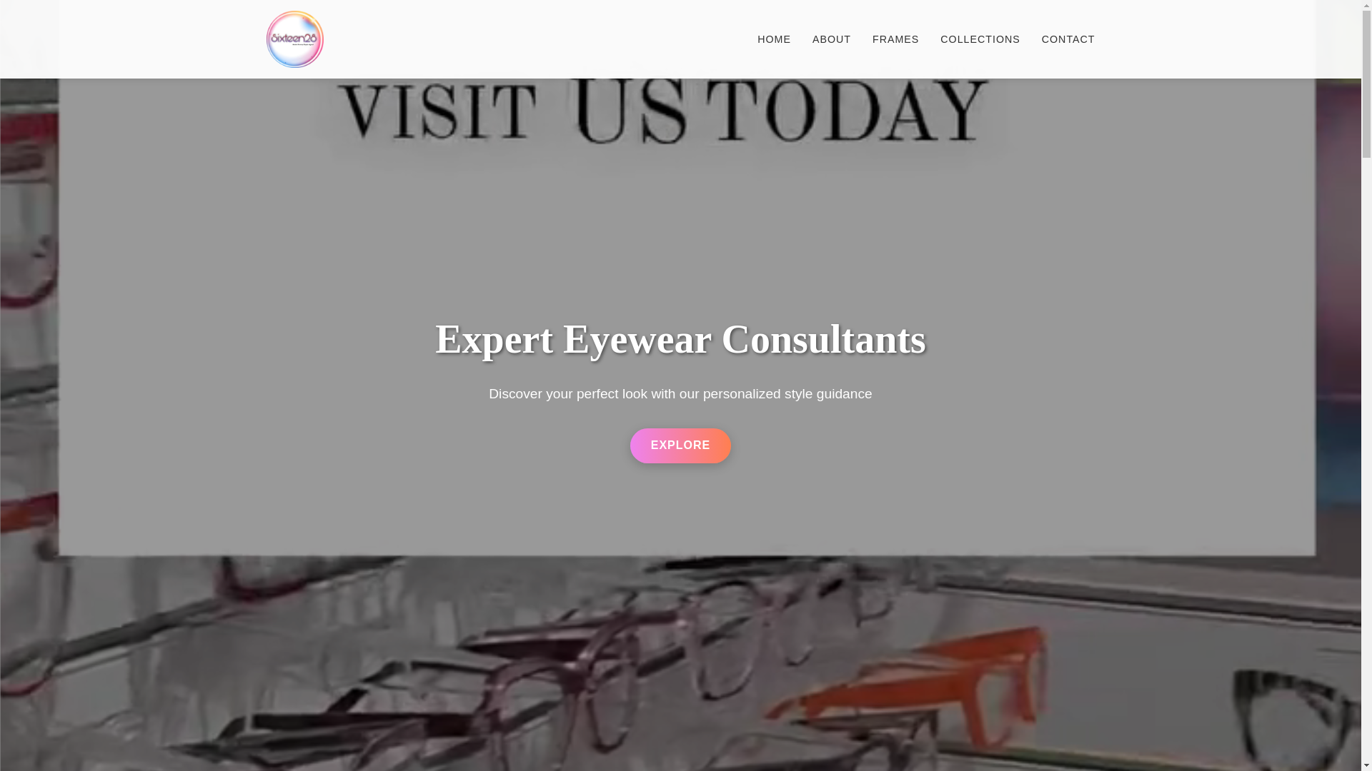 website screenshot of https://framesbysixteen28.com/