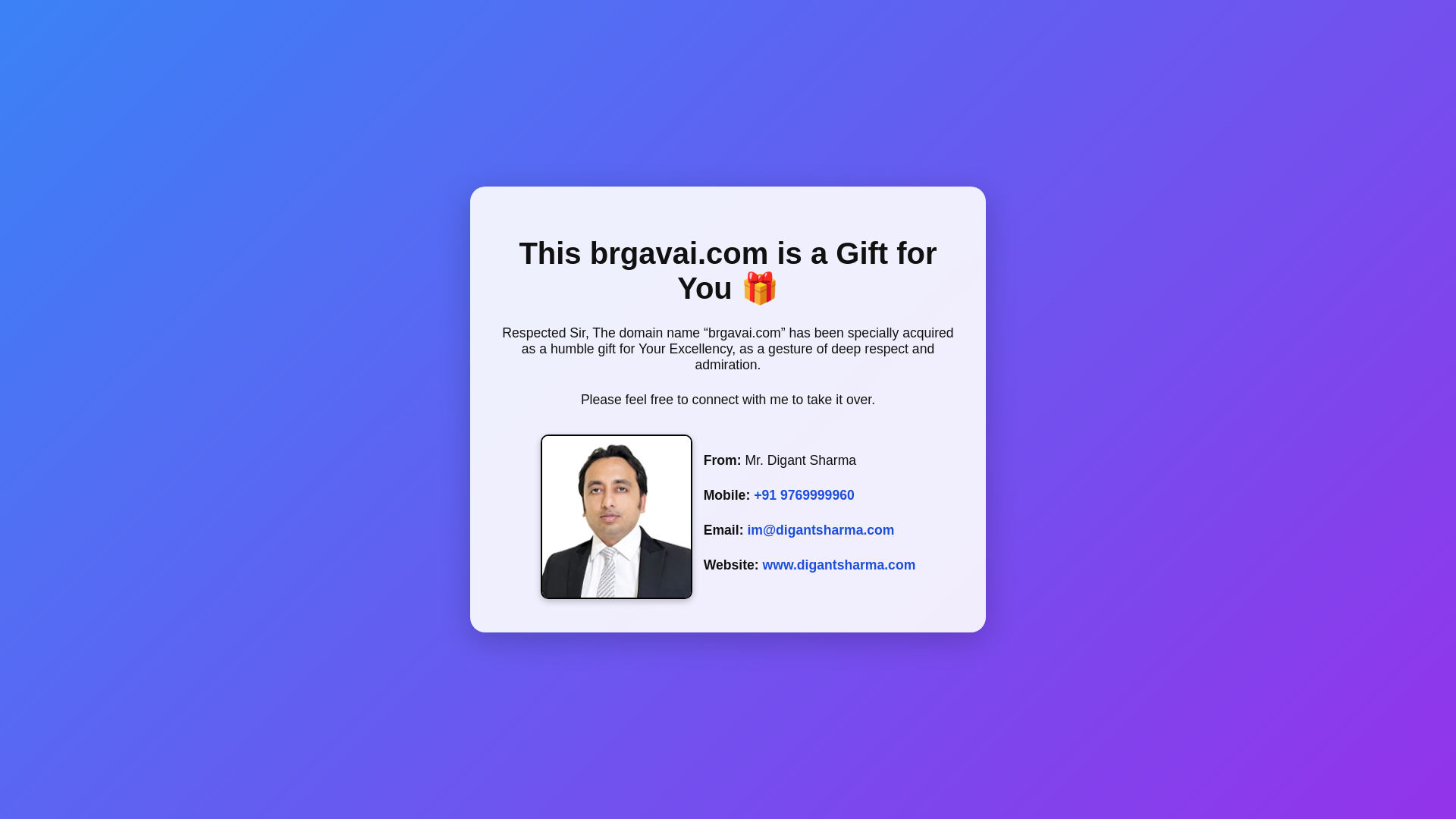 website screenshot of https://brgavai.com/