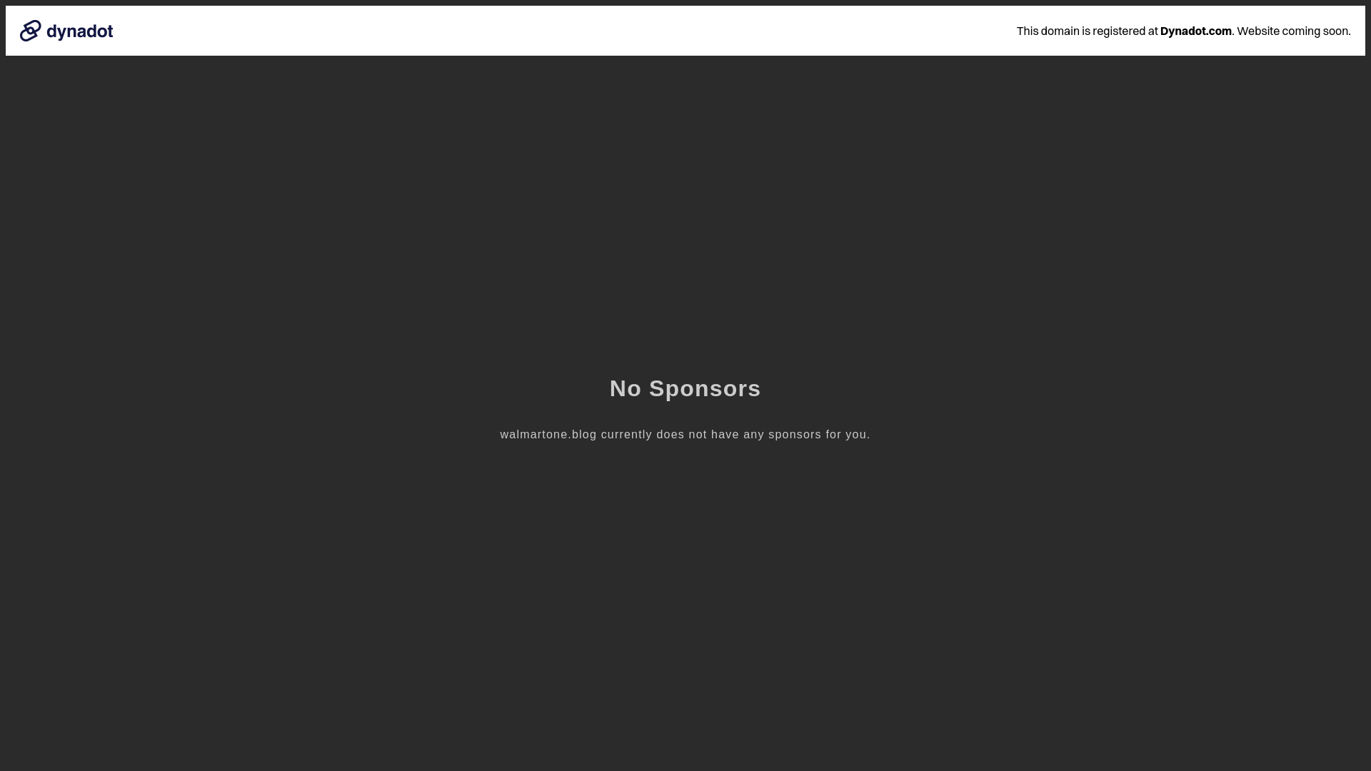 website screenshot of https://walmartone.blog/