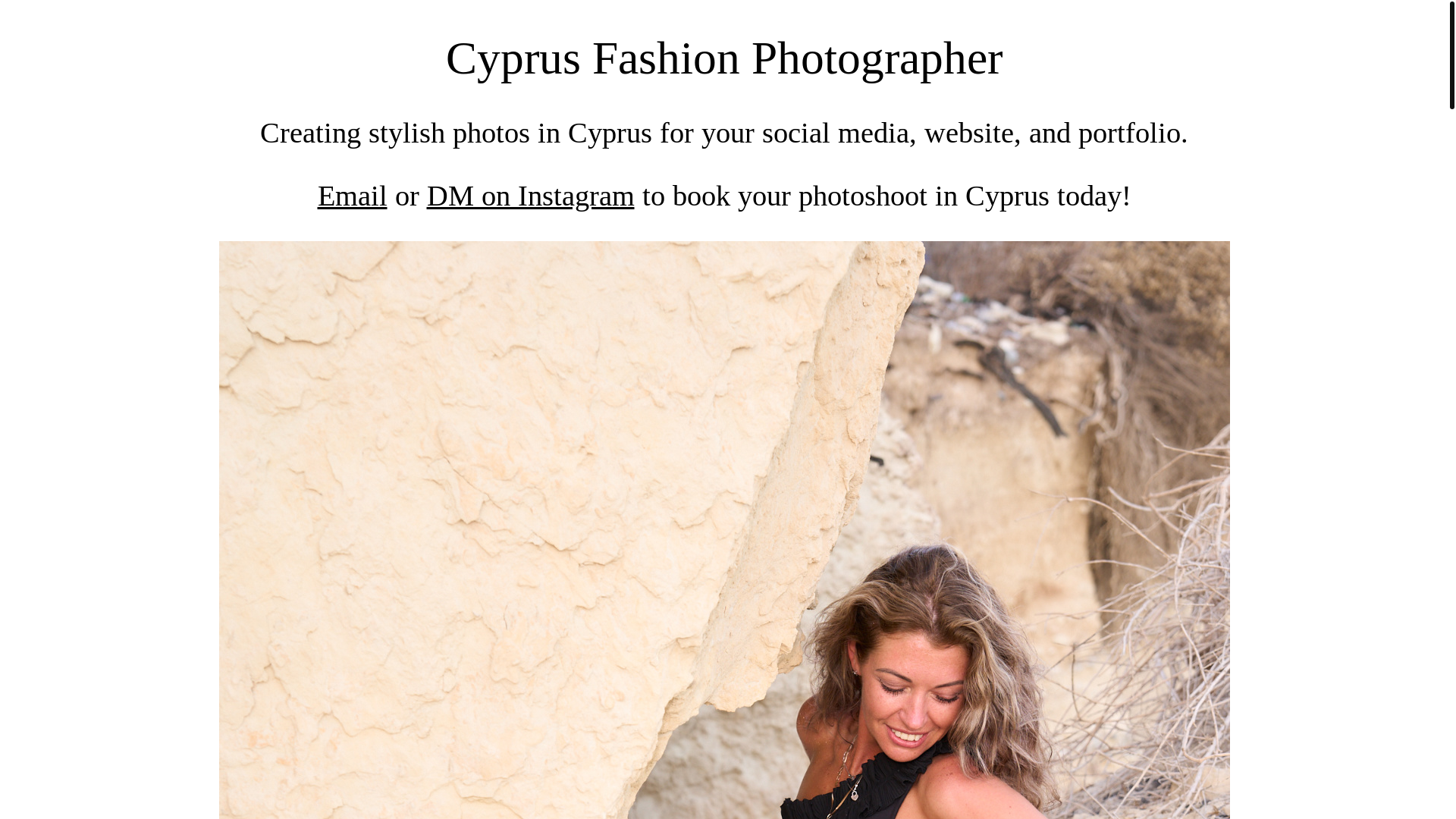 website screenshot of https://cyprusfashionphotographer.pages.dev/
