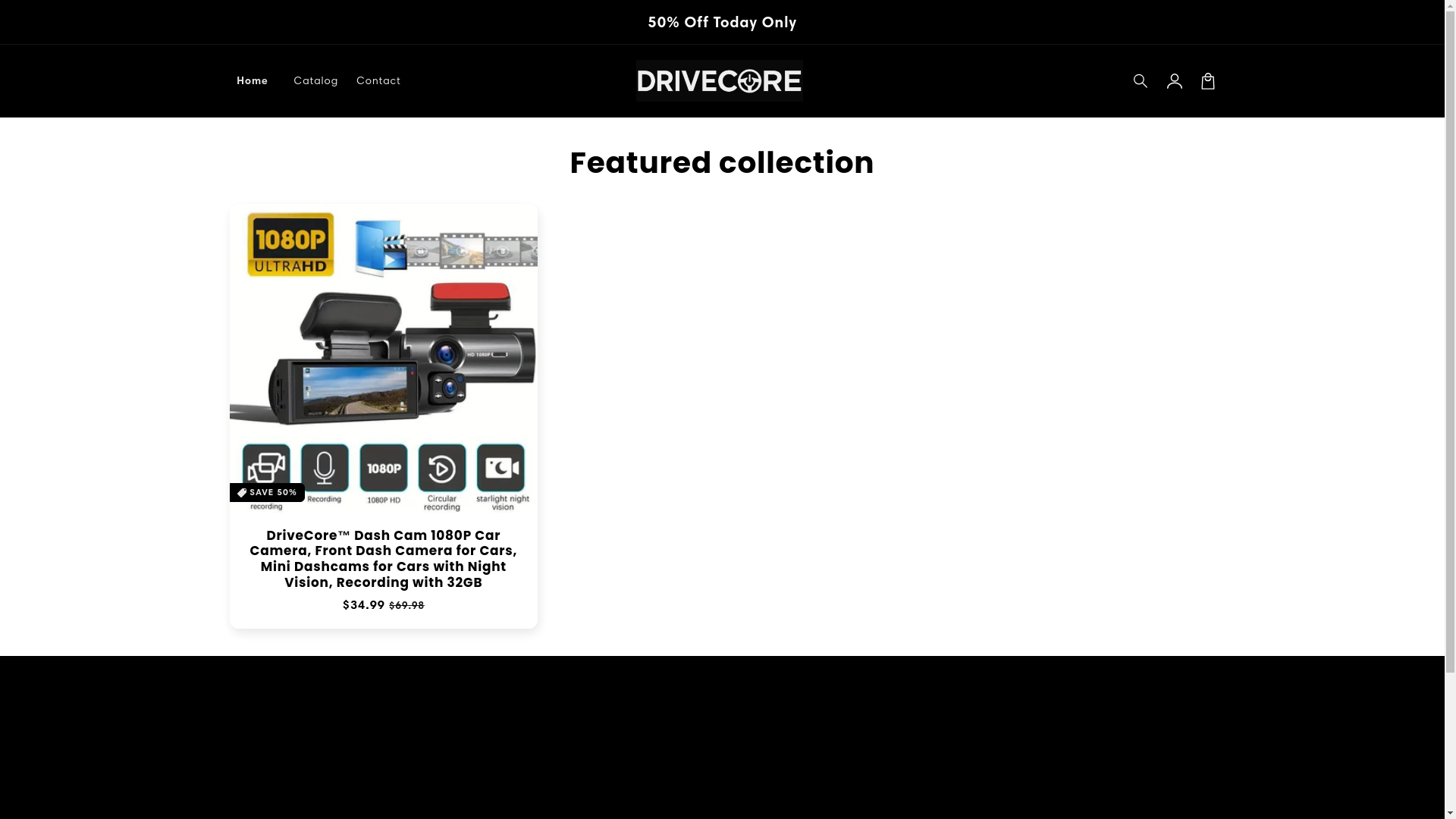 website screenshot of https://drivecoregadgets.com/