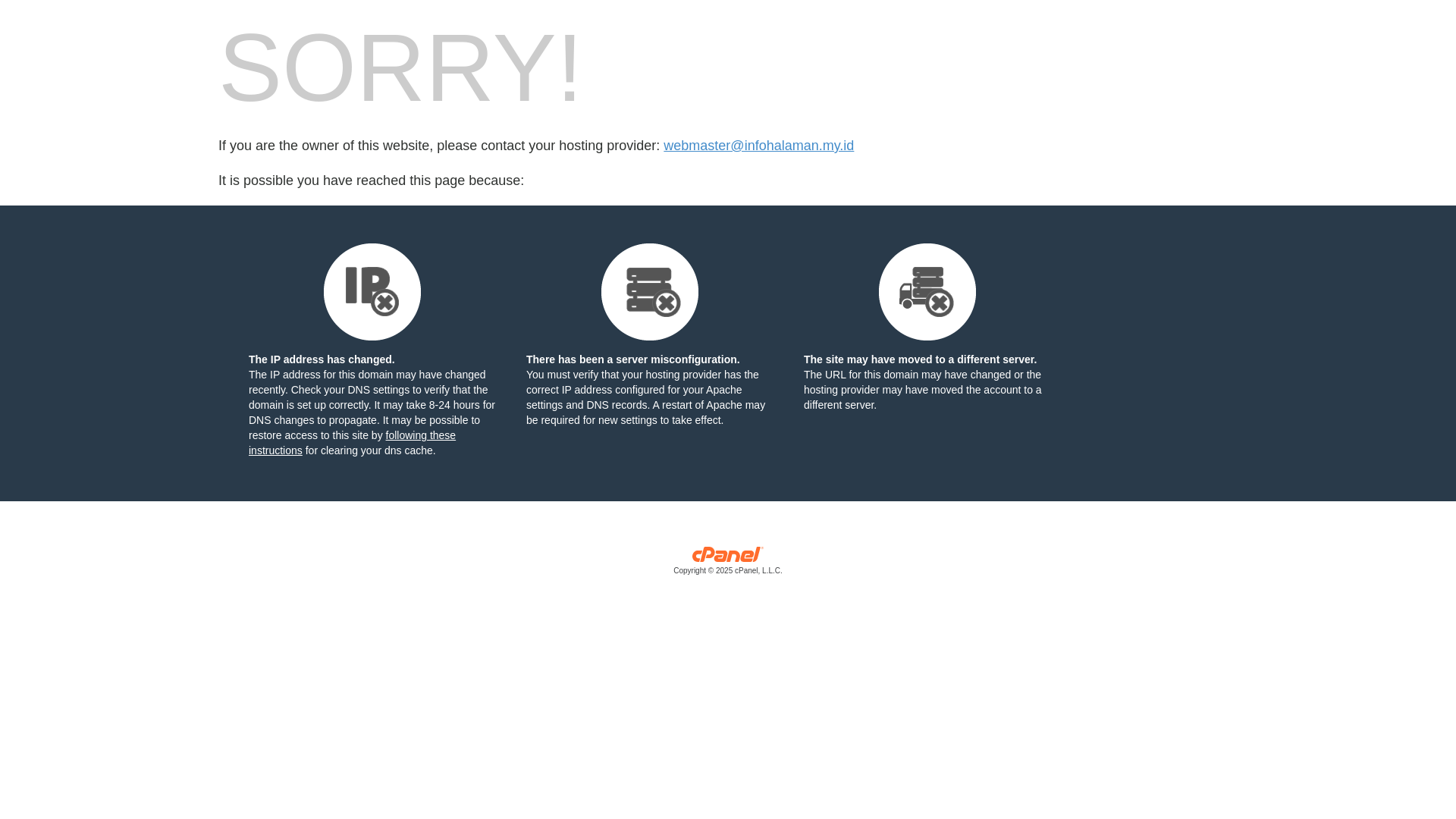 website screenshot of https://infohalaman.my.id/
