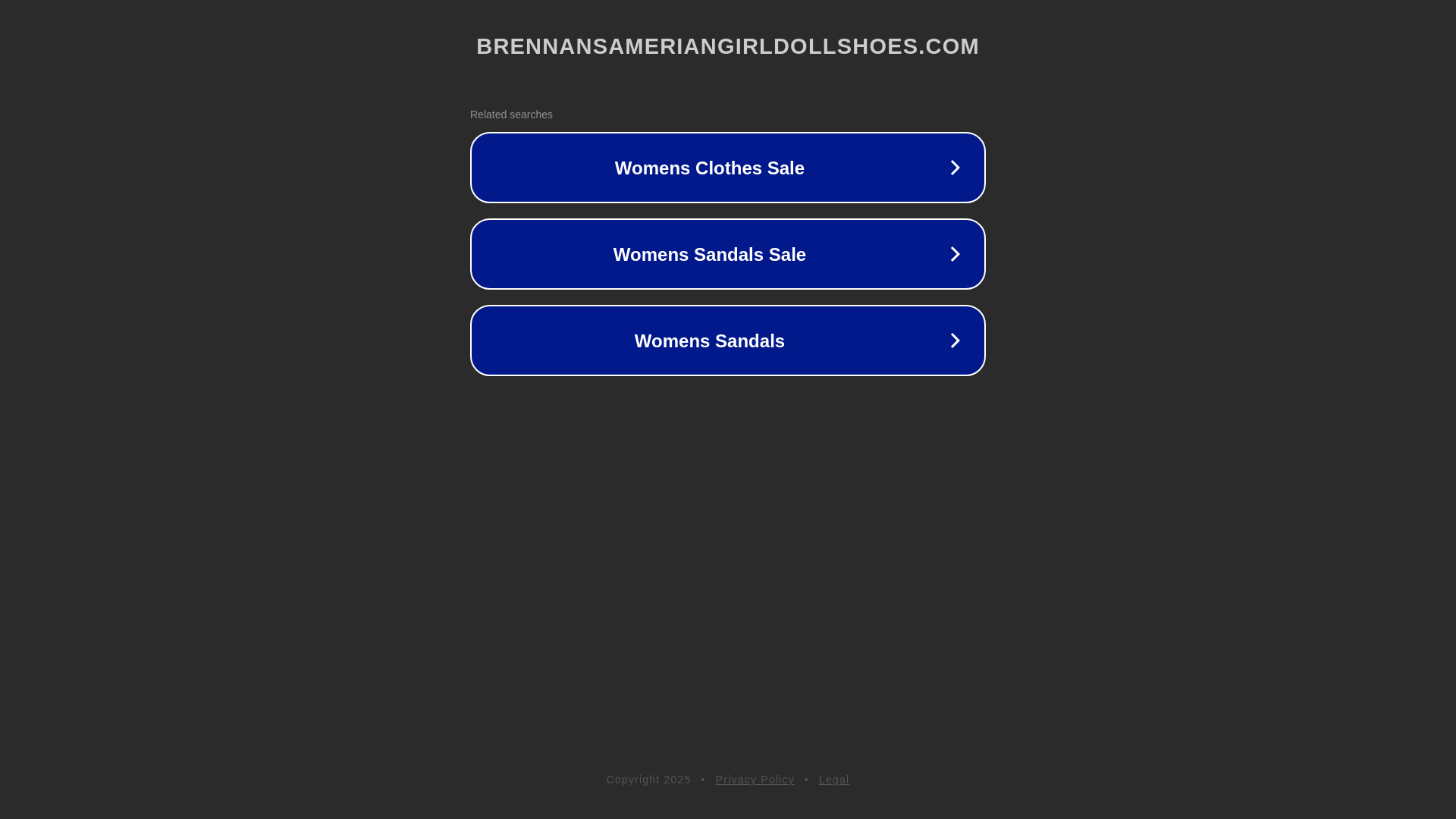 website screenshot of https://brennansameriangirldollshoes.com/