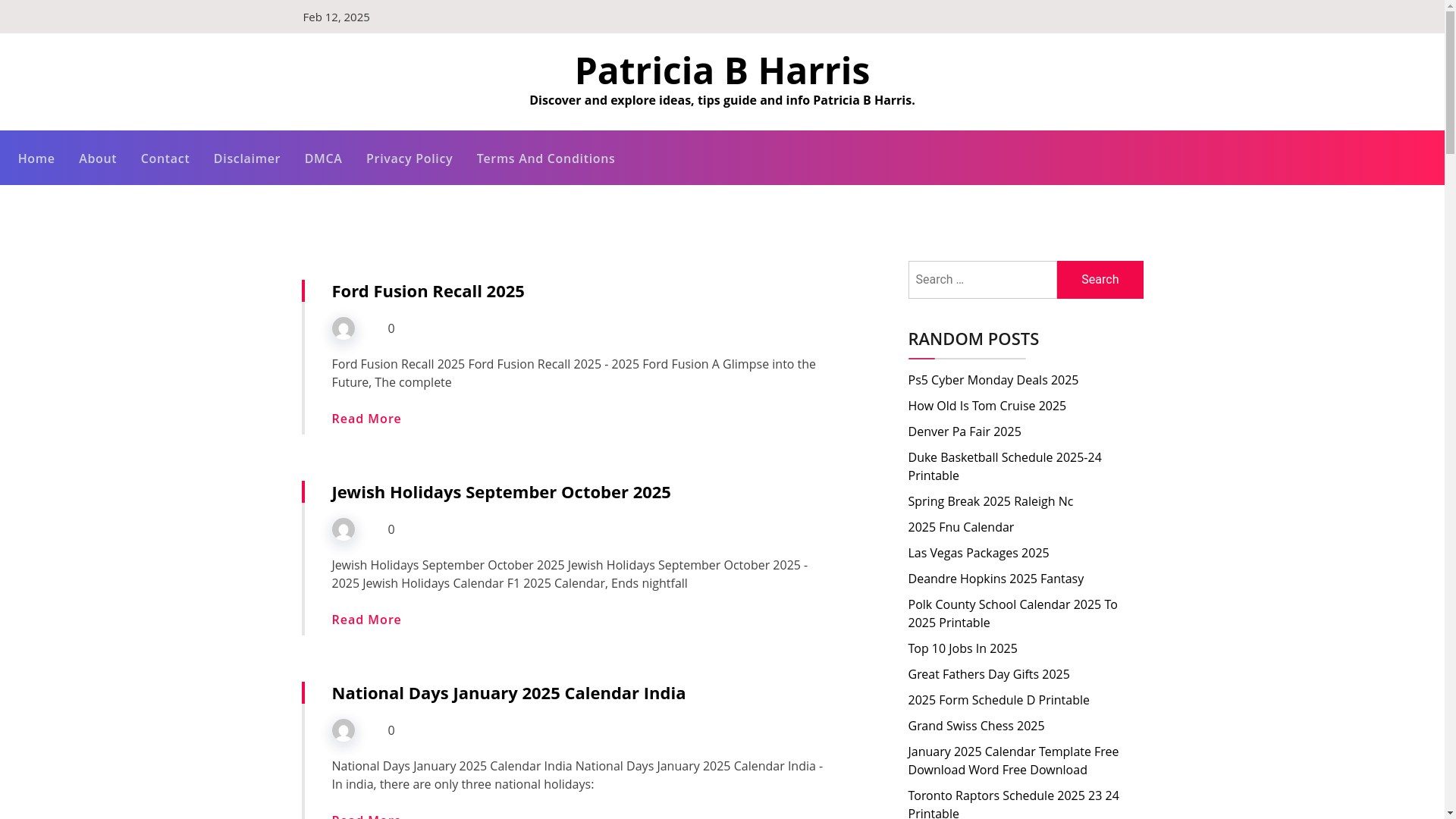 website screenshot of https://patriciabharrisk.pages.dev/