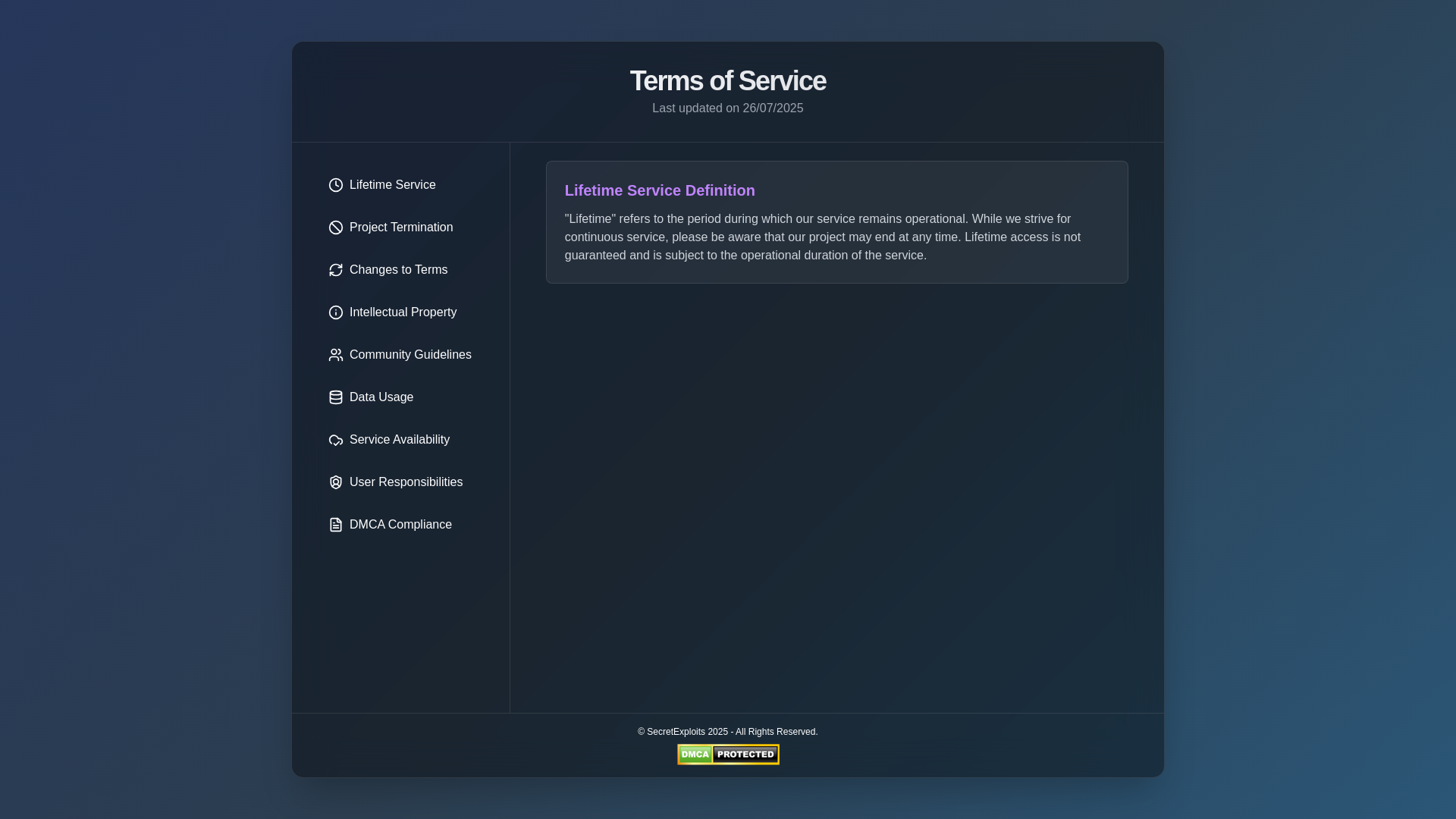 website screenshot of https://tossite.pages.dev/