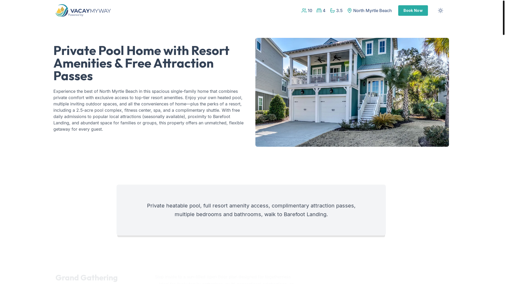 website screenshot of https://joyfulocean.estate/