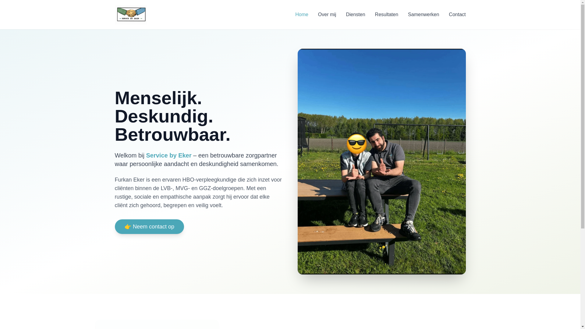 website screenshot of https://servicebyeker.nl/