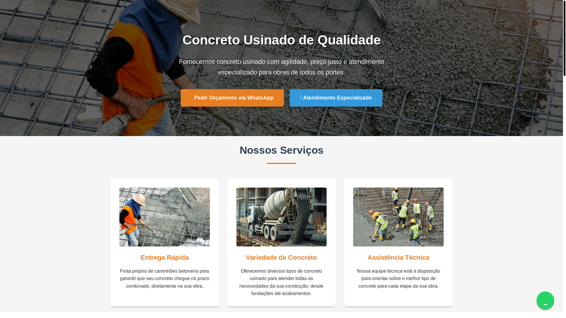 website screenshot of https://polimixconcreto.sbs/