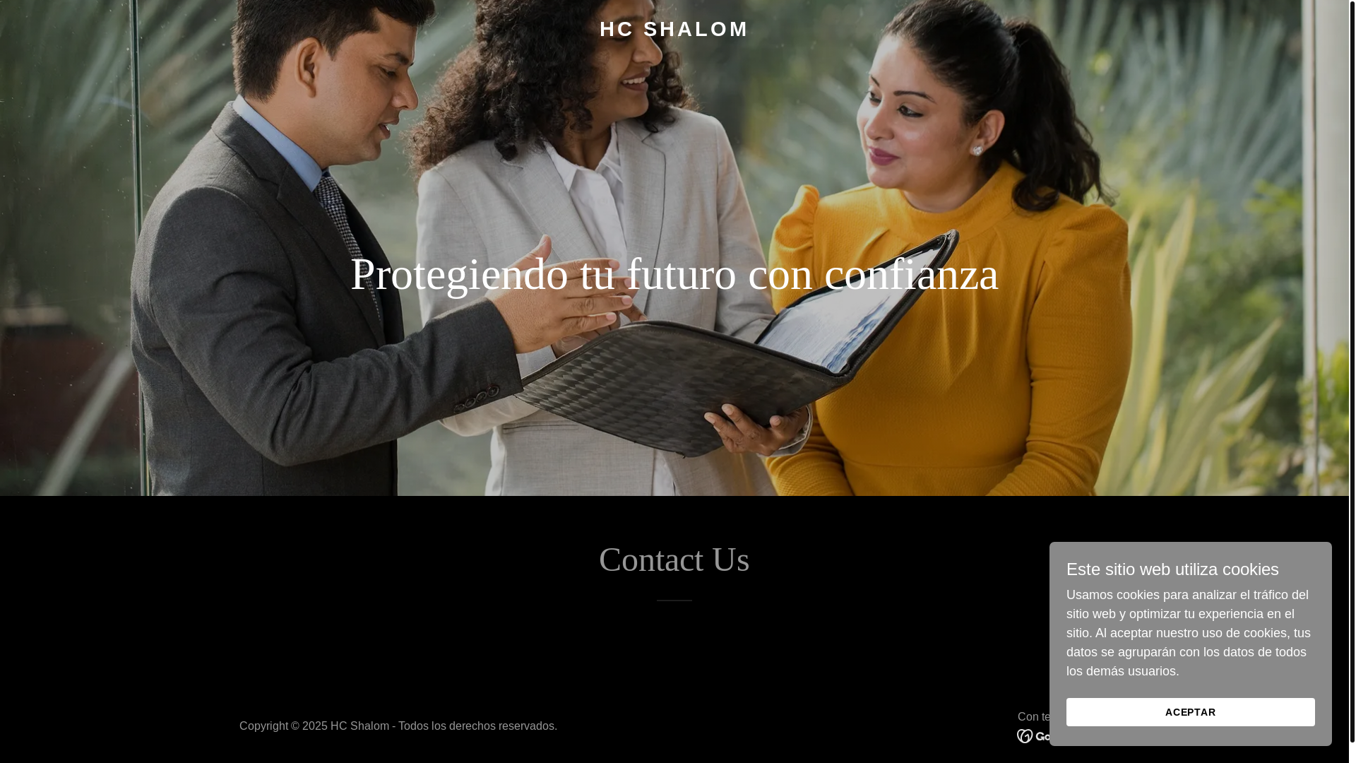 website screenshot of https://hcshalom.com.mx/