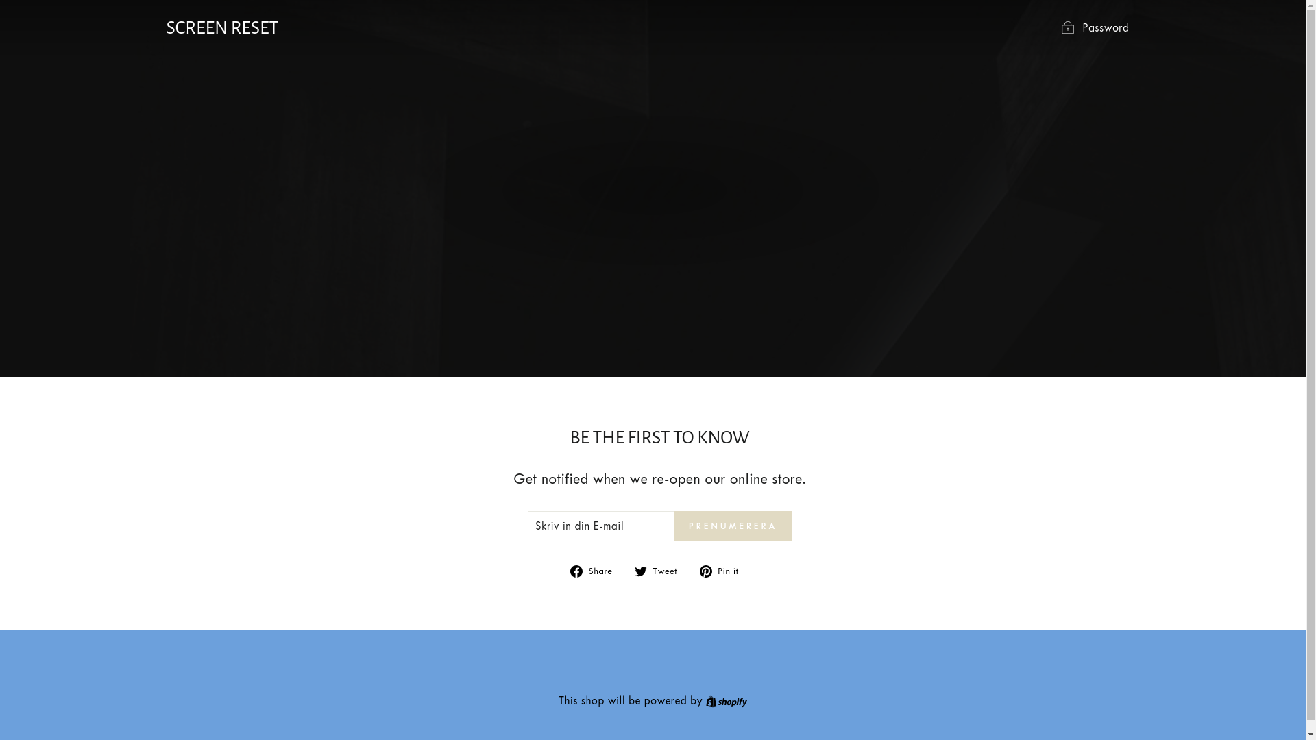 website screenshot of https://screenreset.com/