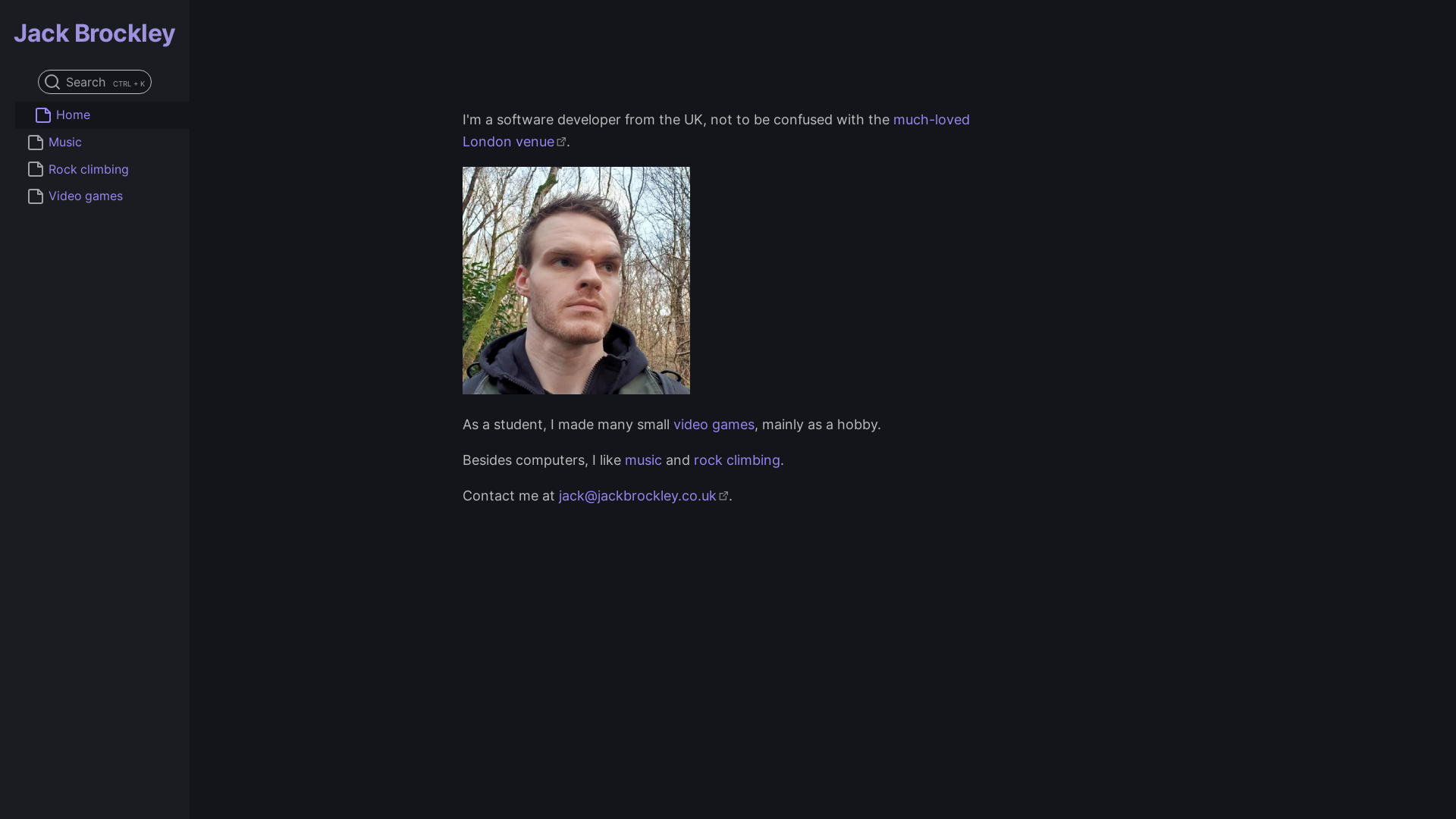 website screenshot of https://jackbrockley.co.uk/