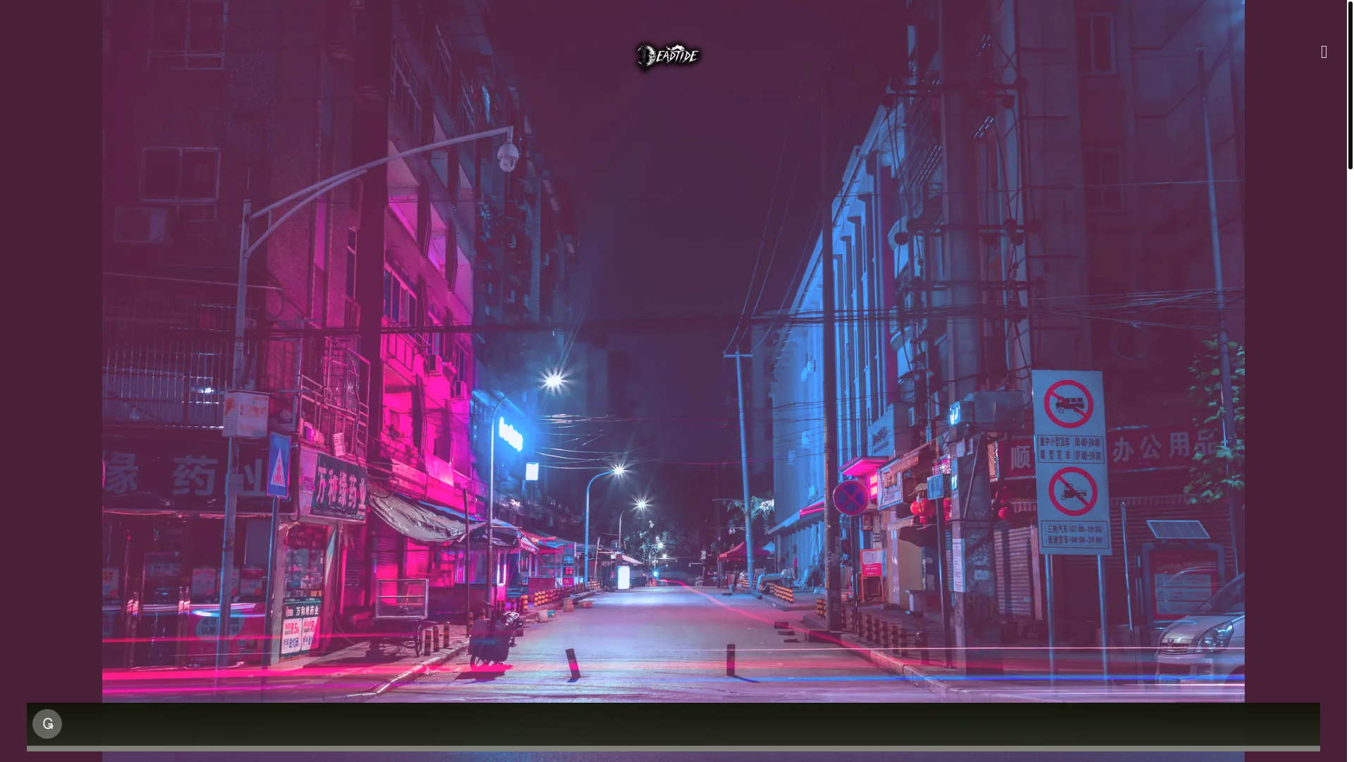 website screenshot of https://deadtidemetal.com/