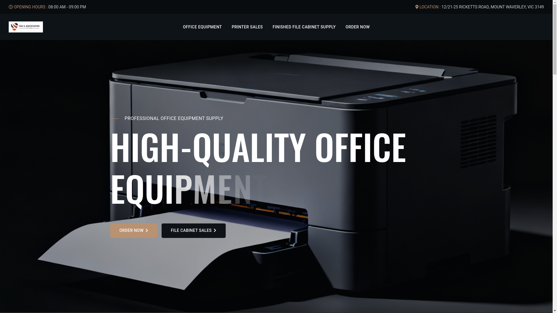 website screenshot of https://tadandassociates.com/