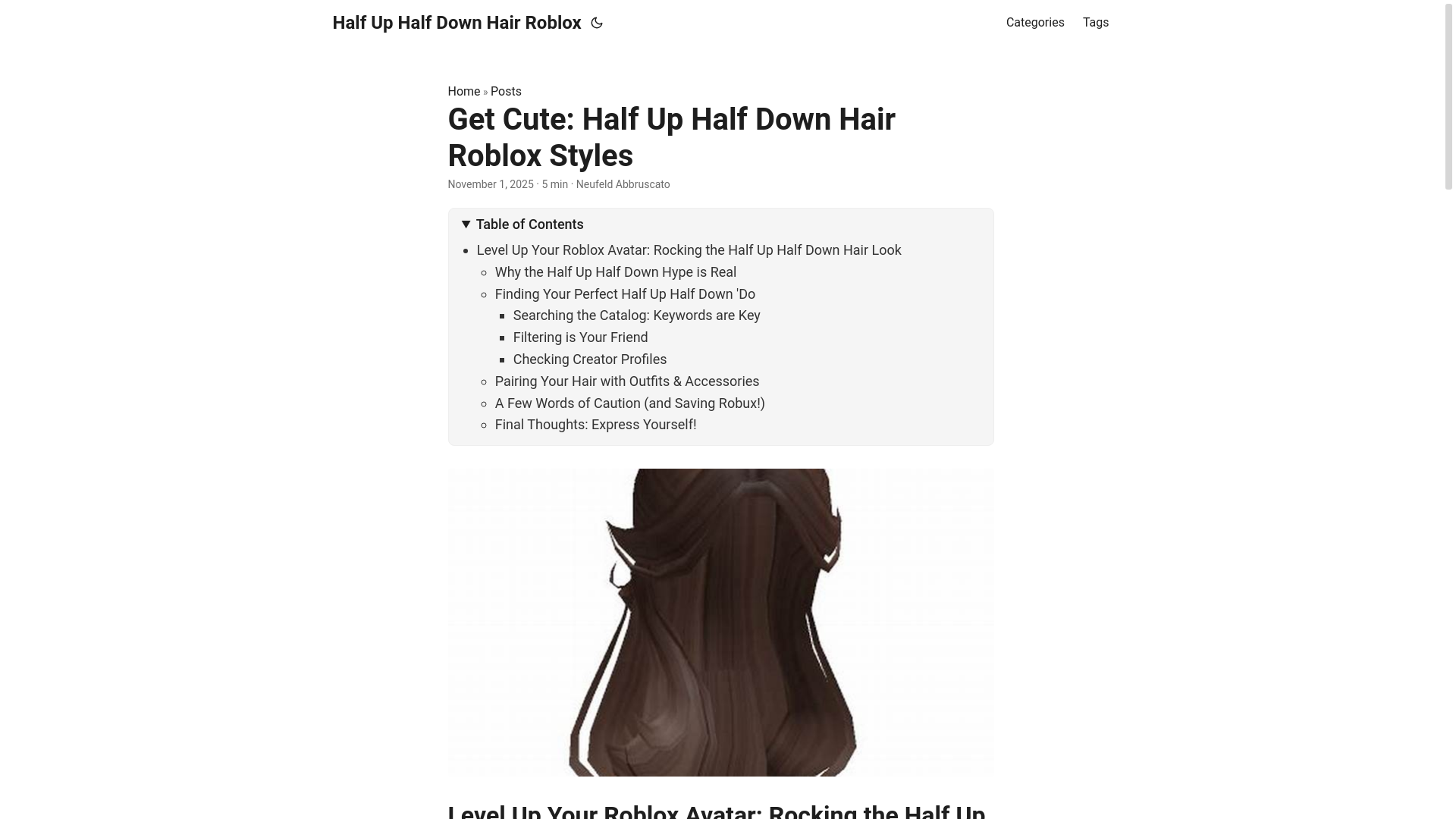 website screenshot of https://half-up-half-down-hair-roblox.pages.dev/