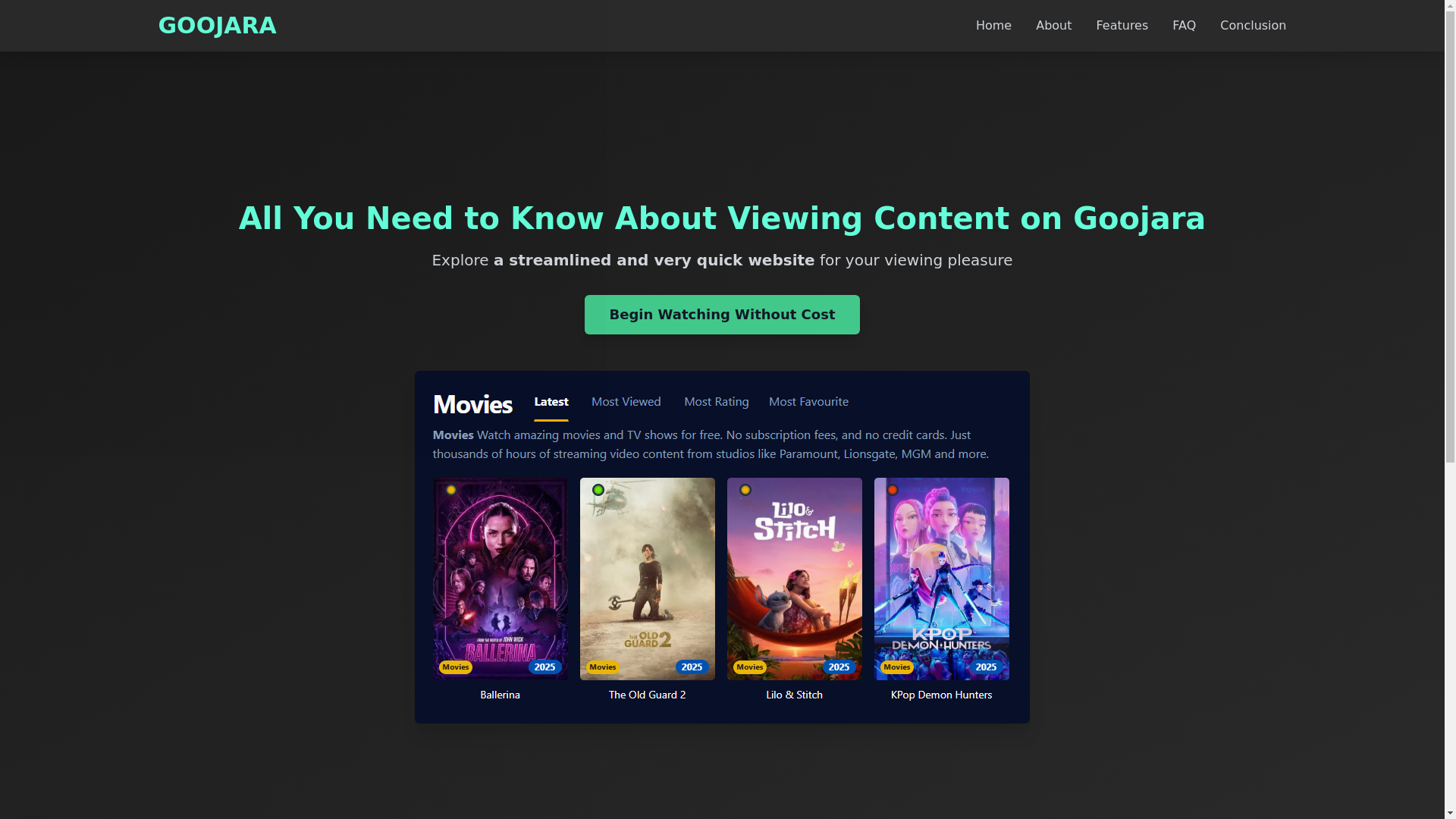website screenshot of https://goojara-hrfo.pages.dev/